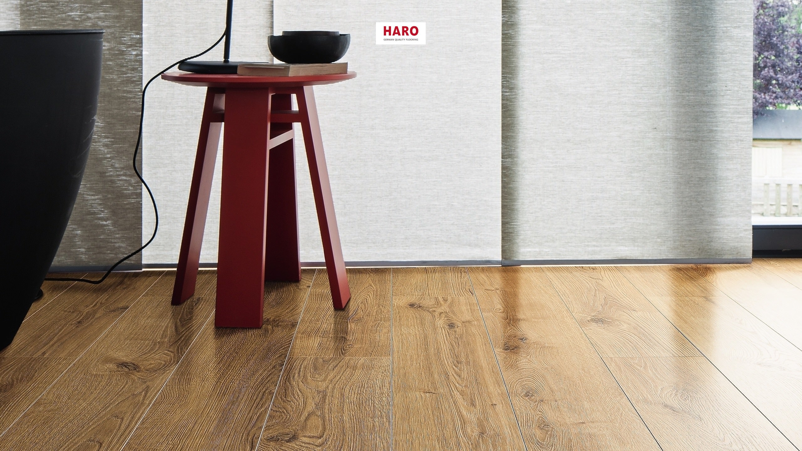 HARO Suelo laminado TRITTY 200 Aqua 1-lama 4V Roble Portland natur* authentic Silent Pro Top Connect