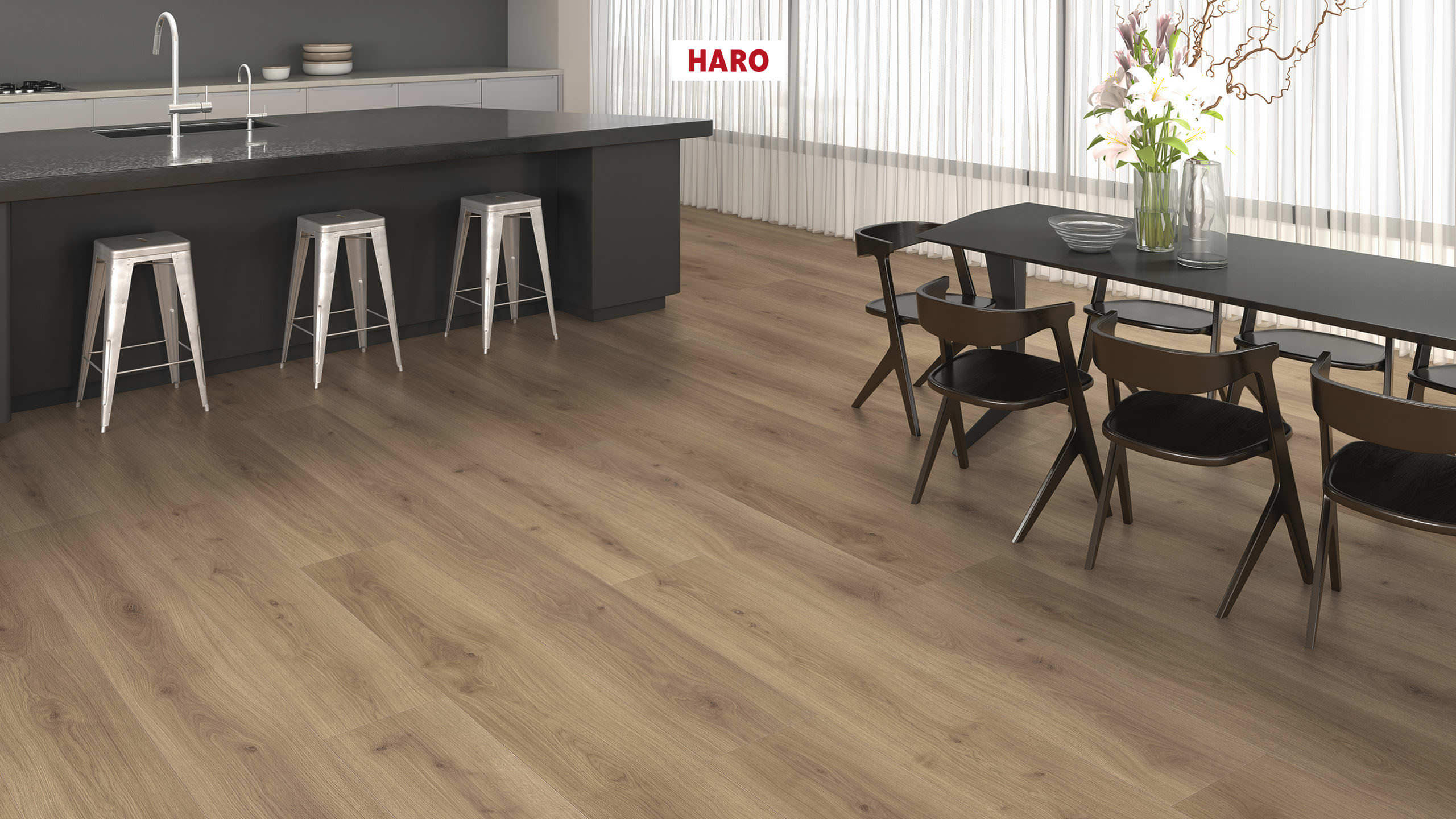 HARO Suelo laminado TRITTY 200 Aqua Gran Via 4V Roble Emilia puro* authentic soft Top Connect