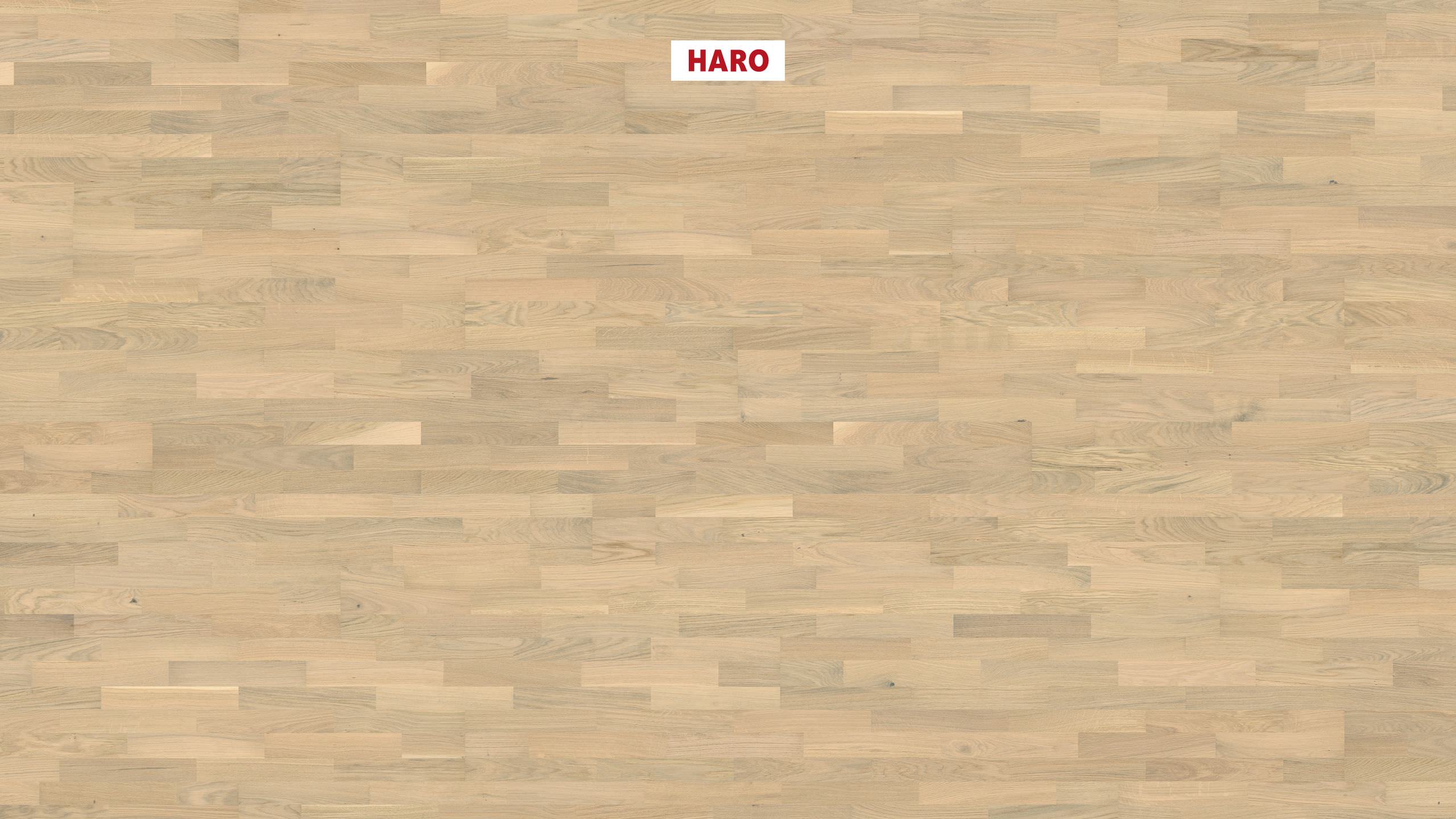 HARO PARQUET 4000 3-lamas Roble blanco luz Family cepillado permaDur Top Connect