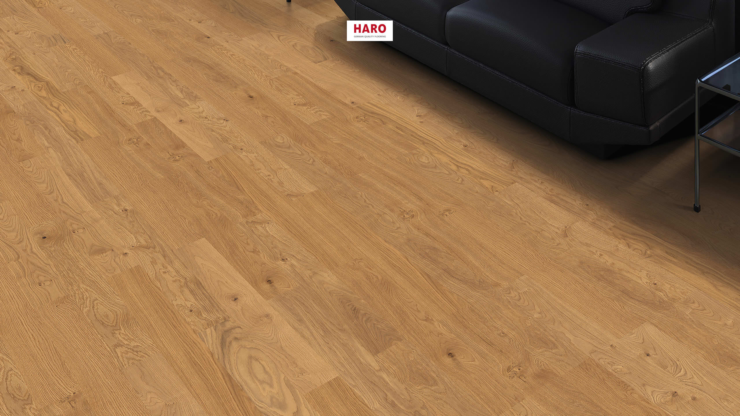 HARO PARQUET 4000 Lama Classico Roble Trend cepillado naturaLin plus Ranura & lengüeta