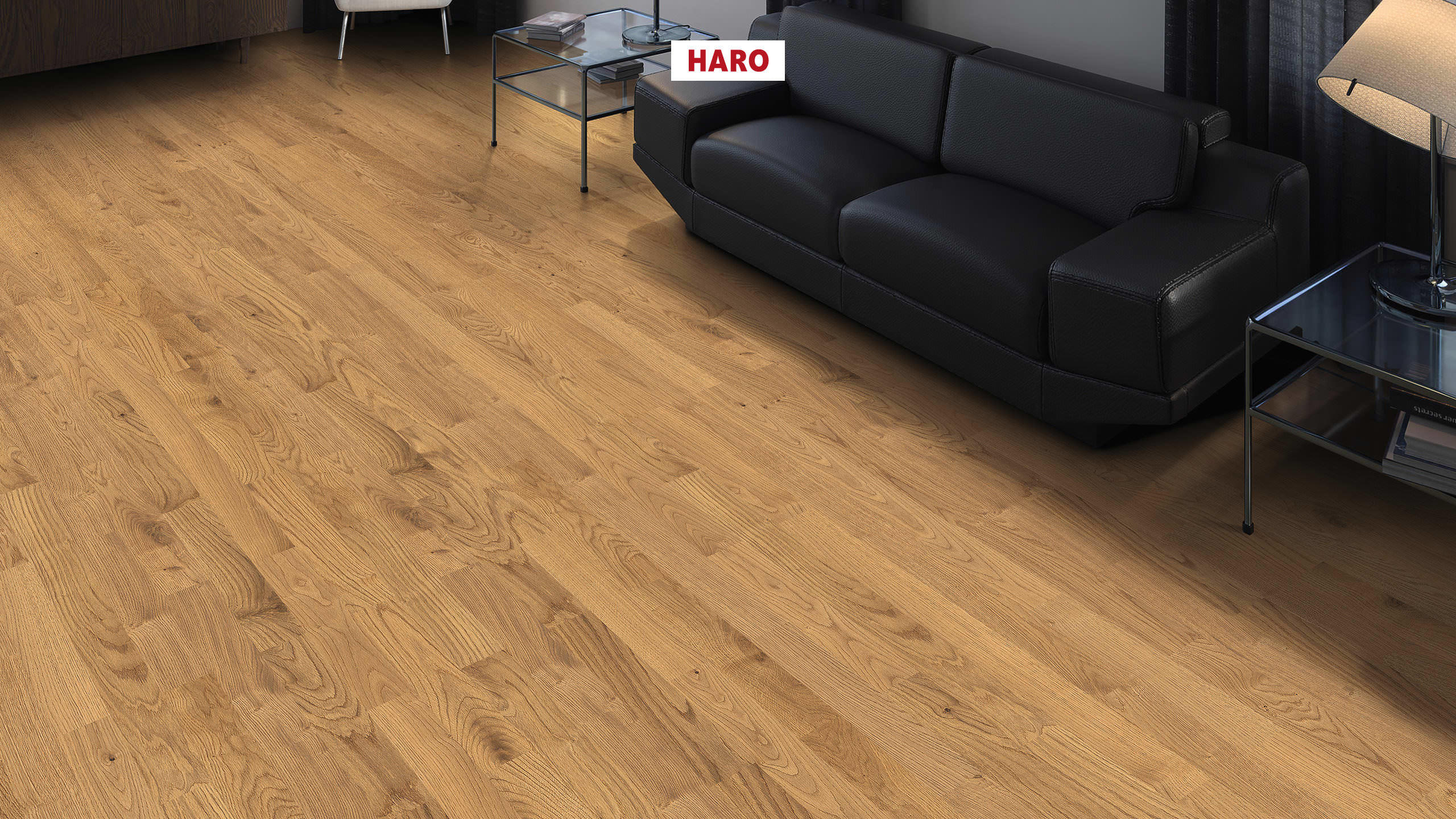 HARO PARQUET 4000 Lama Allegro Roble Naturale cepillado naturaDur Ranura & lengüeta