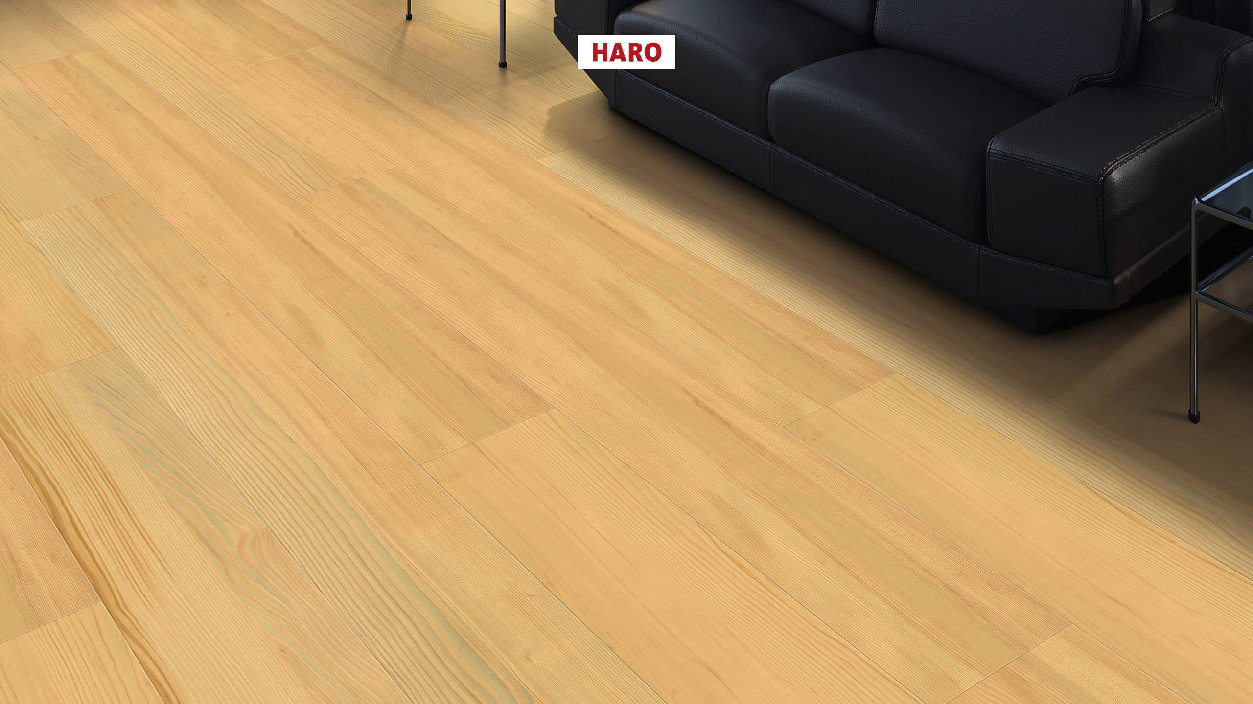 HARO Wood Performance Floor Multivo 2-lamas 4V Abeto cepillado naturaDur plus Top Connect