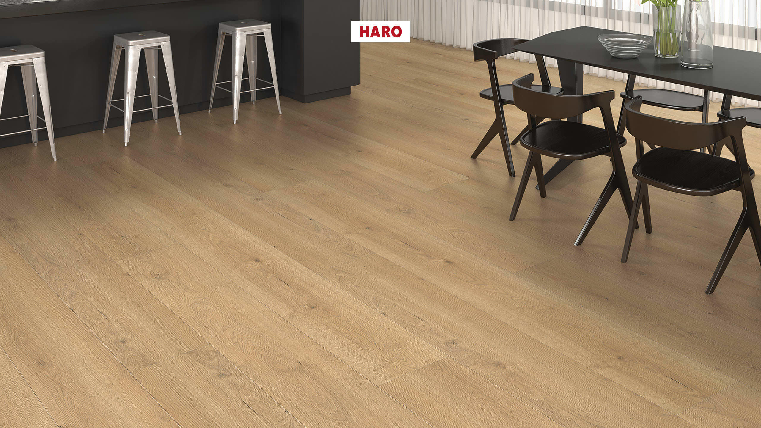 HARO Suelo laminado TRITTY 200 Aqua Gran Via 4V Roble Flavia puro* authentic Silent CT Top Connect