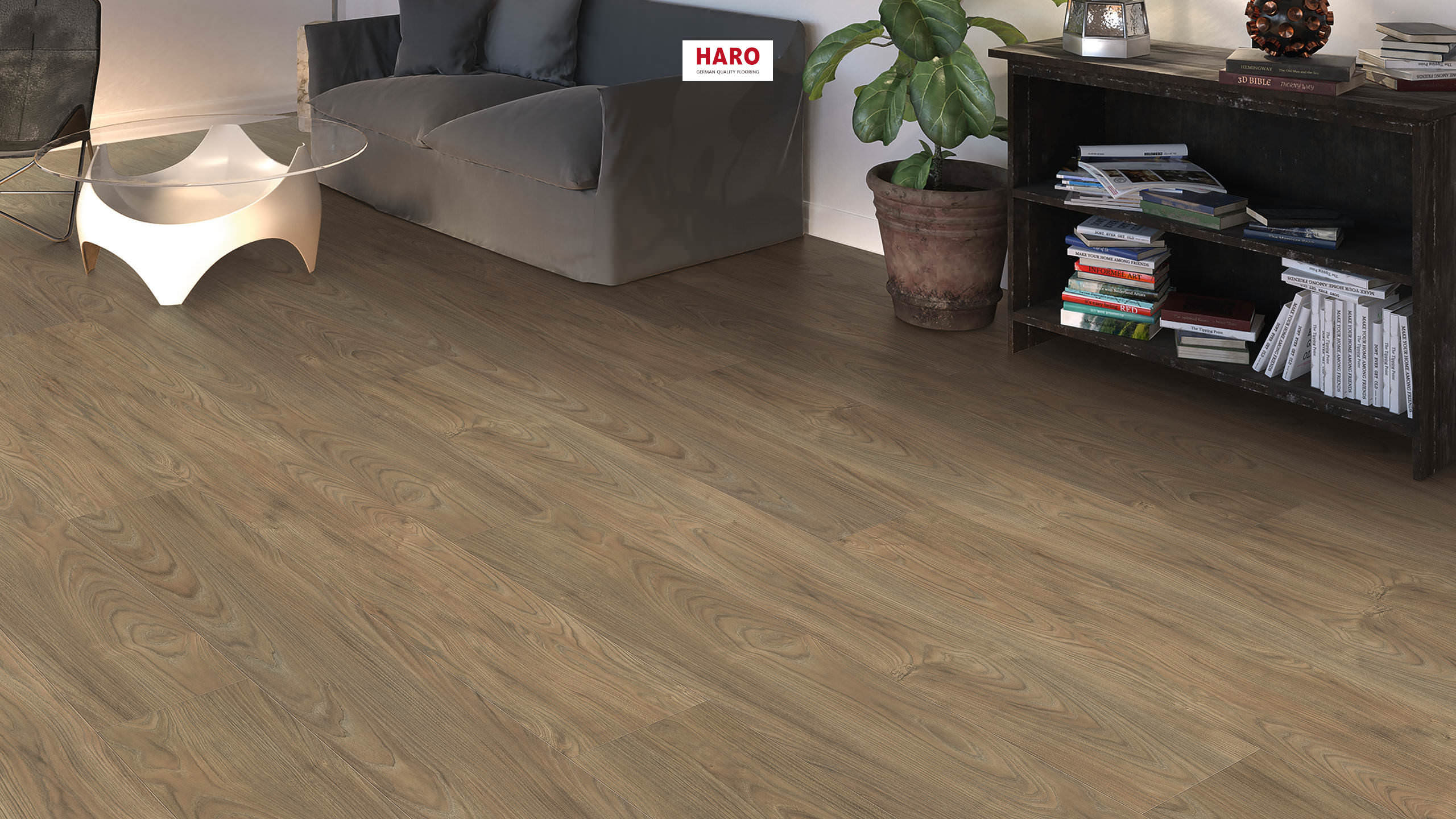 HARO Suelo laminado TRITTY 200 Aqua Gran Via 4V Olmo Vario* authentic soft Silent Pro Top Connect