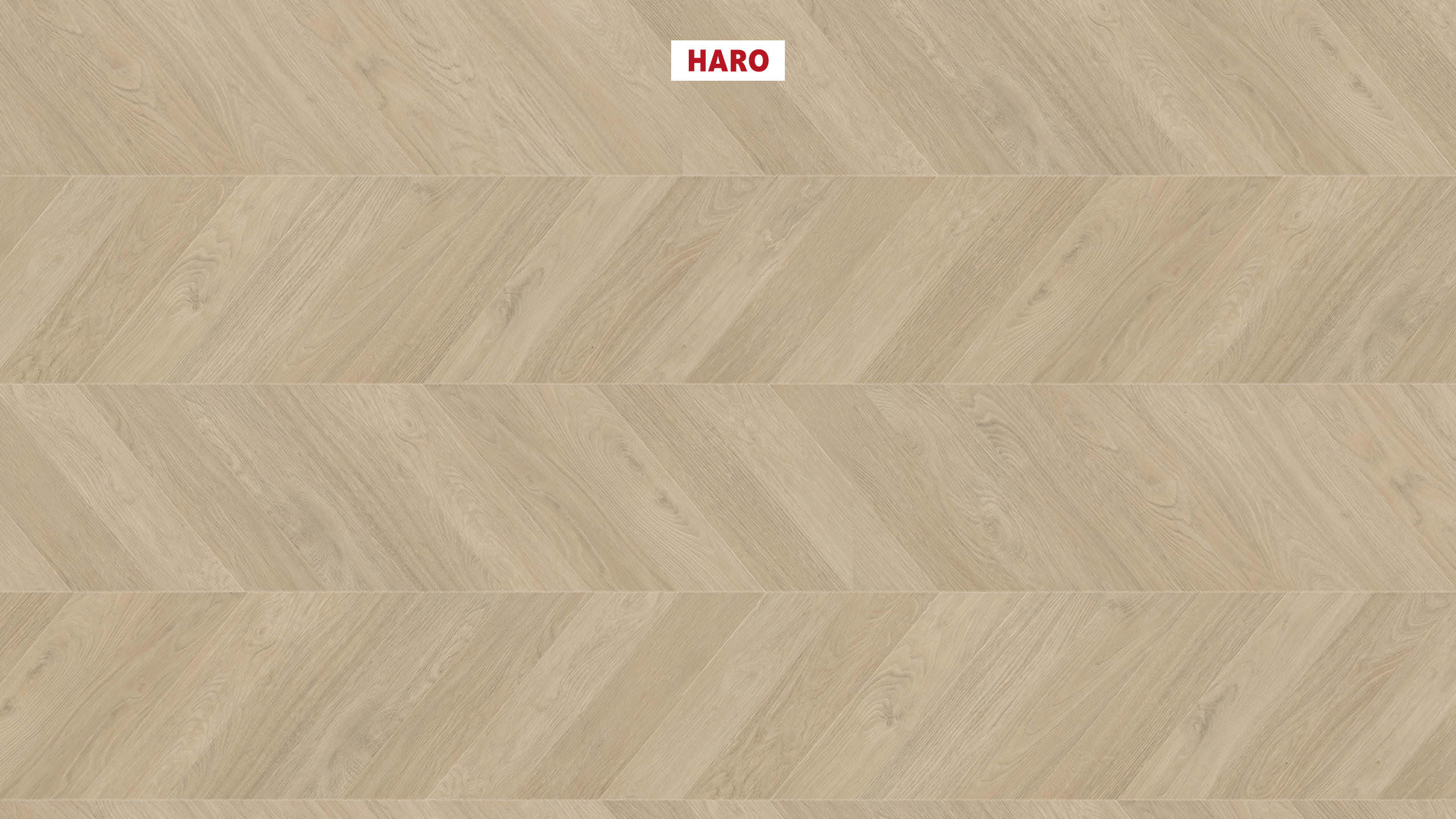 HARO Suelo laminado TRITTY 200 Aqua Chevron 4VM Roble blanco* authentic Lock Connect plus