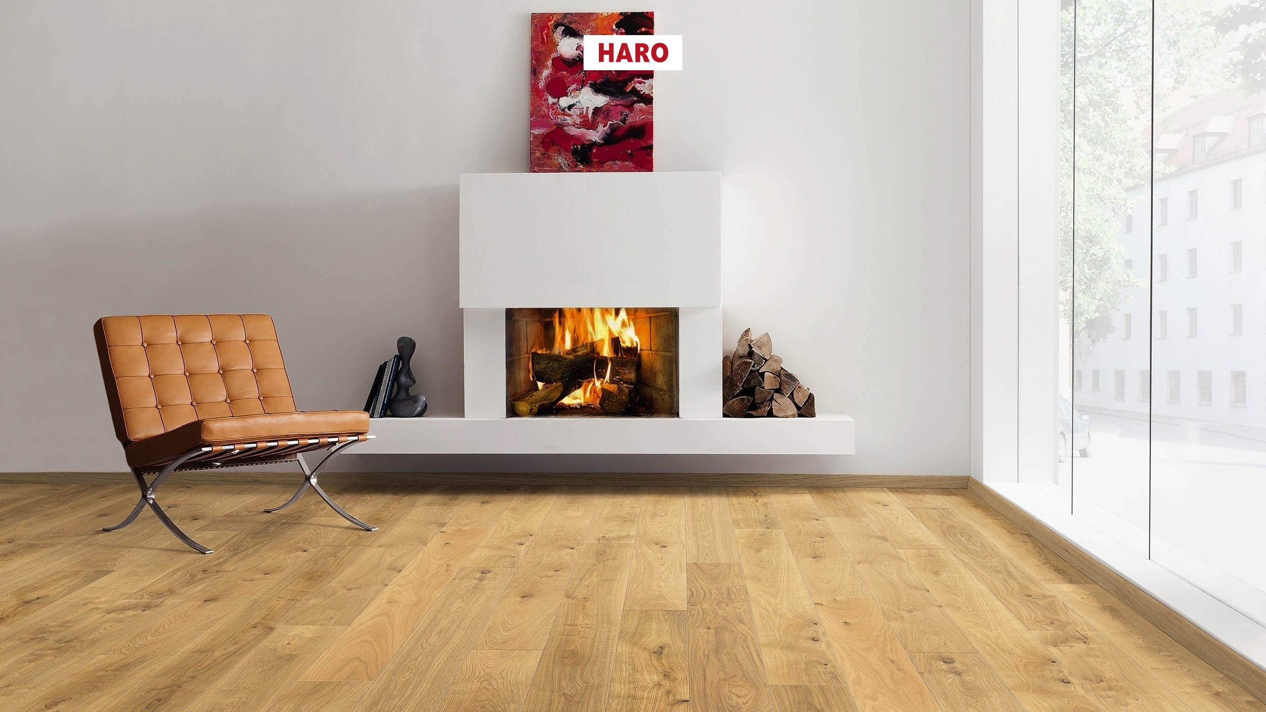 HARO PARQUET 13,5mm/1750 mm 1-lama 4V Roble Berlin cepillado naturaLin plus Top Connect