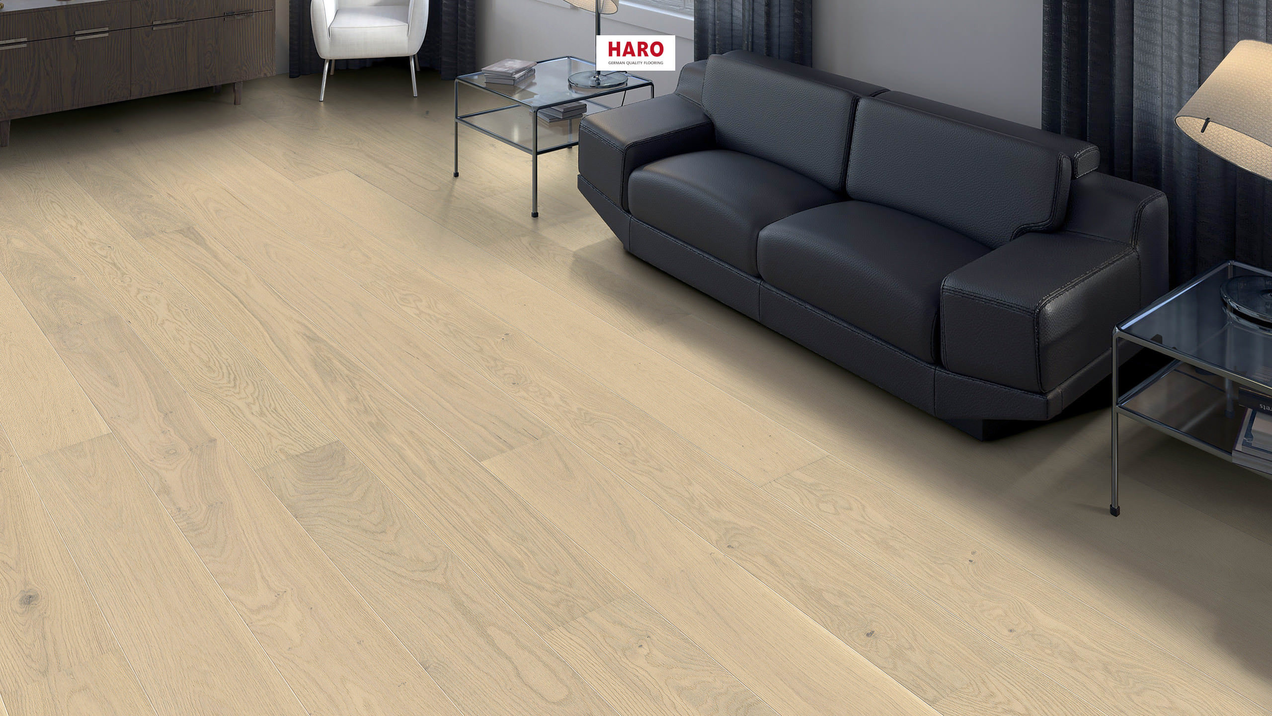 HARO PARQUET 2500 1-lama 180 2V Roble invisible Markant cepillado naturaLin plus Top Connect
