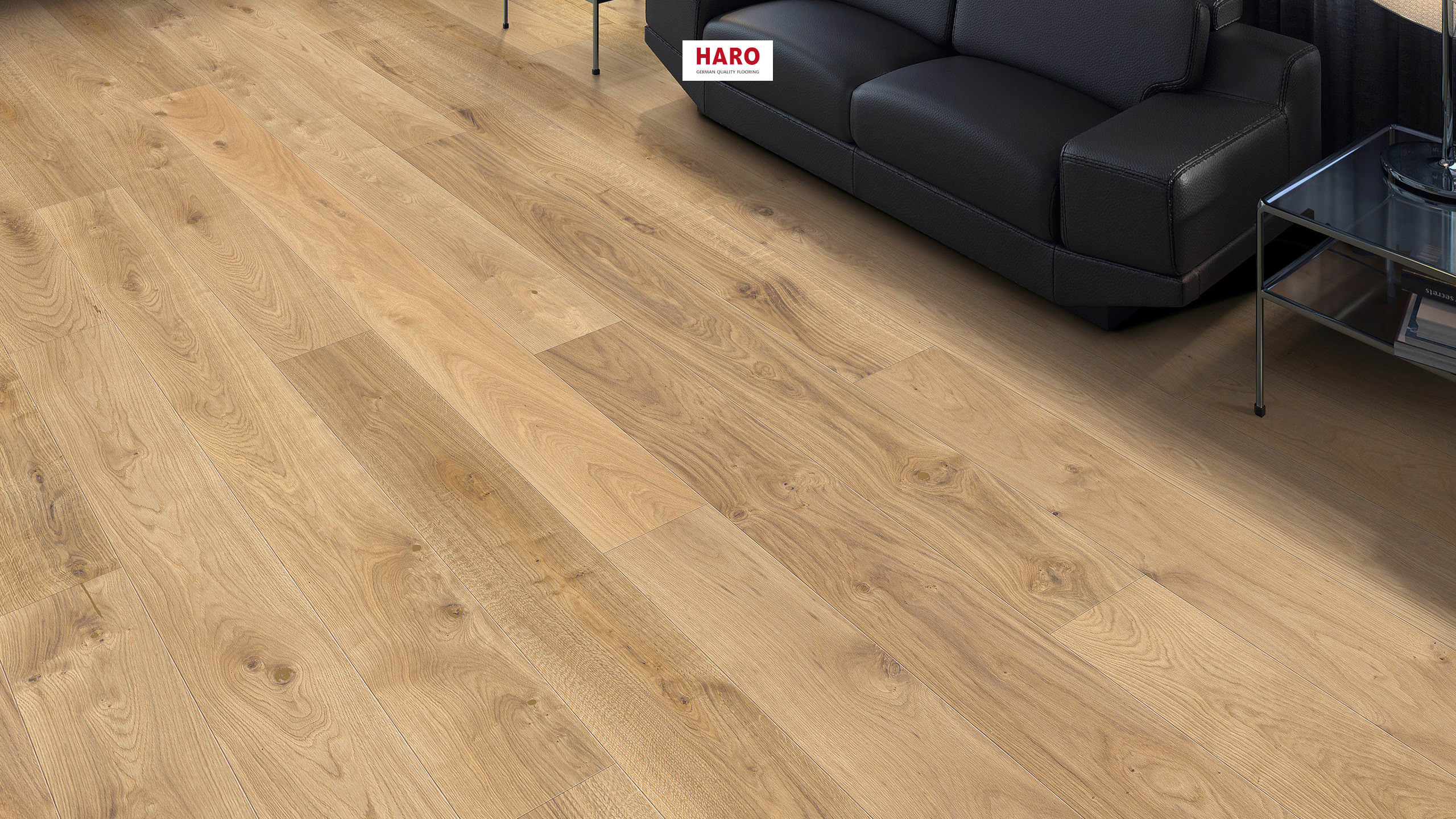 HARO PARQUET 4000 1-lama 180 4V Roble invisible Sauvage oro cepillado naturaLin plus Top Connect