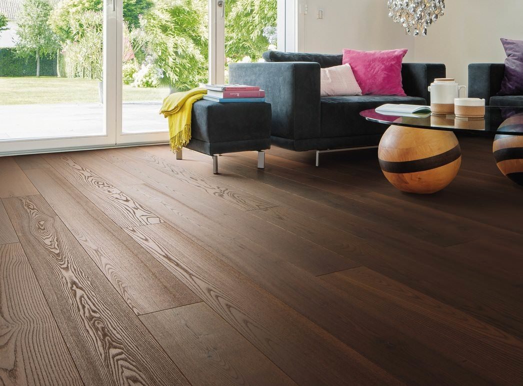 HARO PARQUET 4000 Planche large à l'ancienne 180 4V Frêne thermo-traité Mezzo brossé naturaLin plus Top Connect