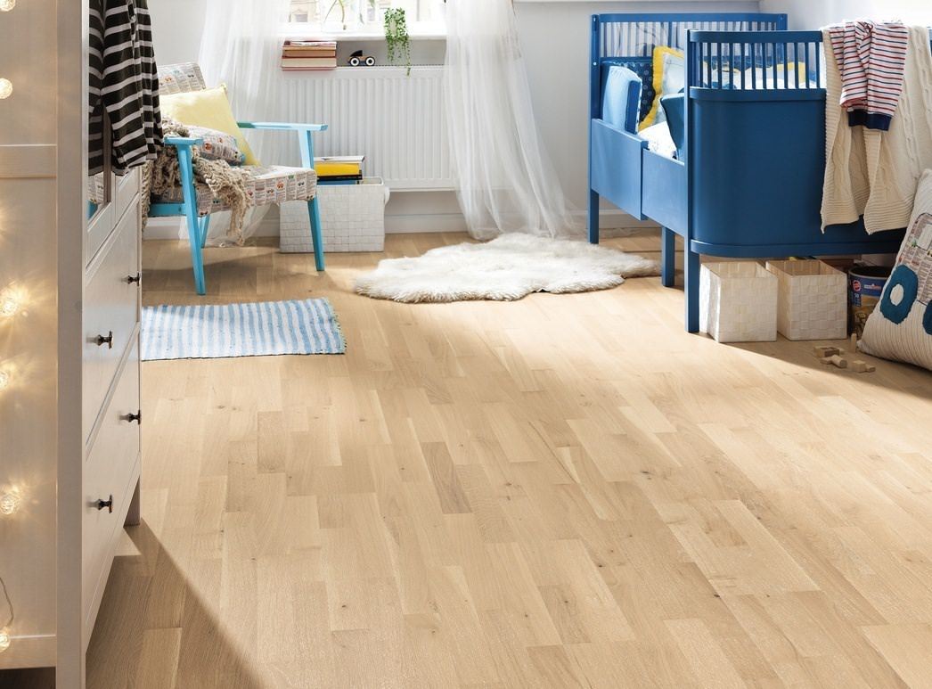 HARO Professional PARQUET 4000 À l'anglaise Chêne blanc clair Vario brossé permaDur Top Connect