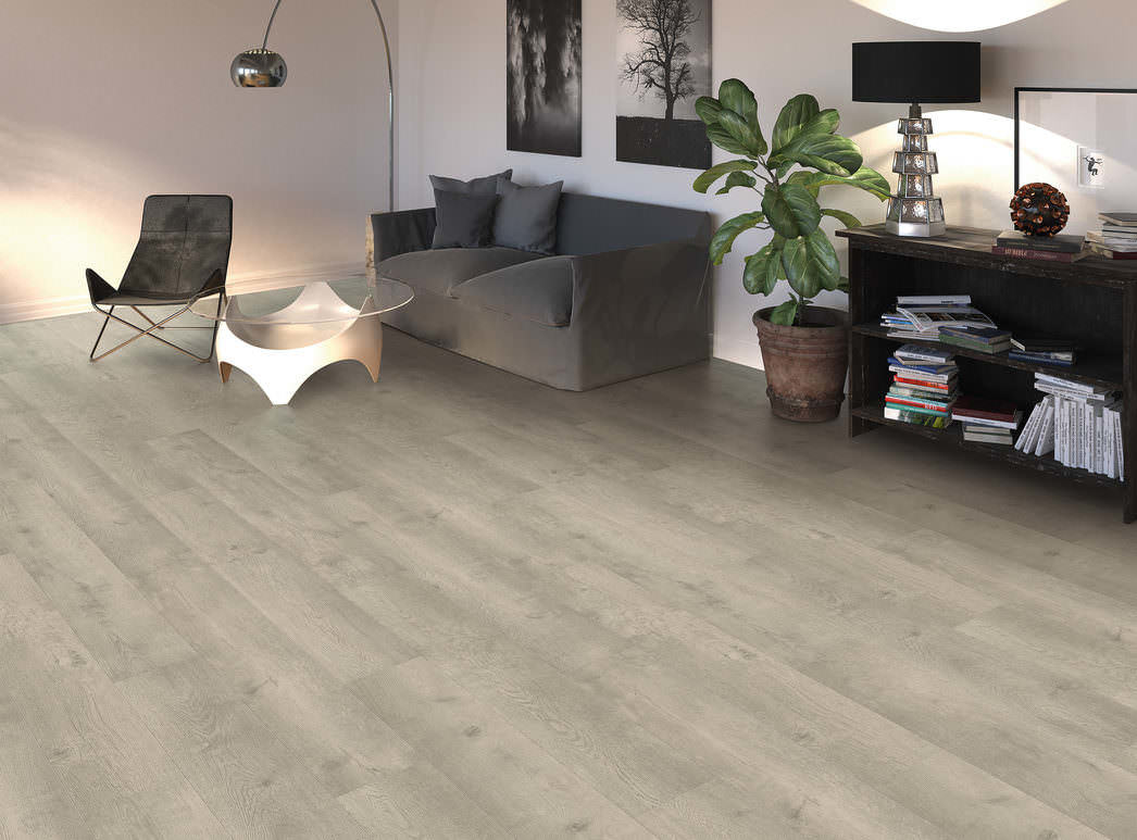 Image du produit 2 Planche large à l'ancienne 4V Chêne Bergamo gris argent* authentic soft