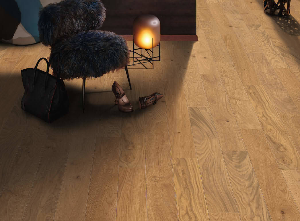 HARO PARQUET 4000 Planche large à l'ancienne 140 2V Chêne Markant brossé permaDur Top Connect