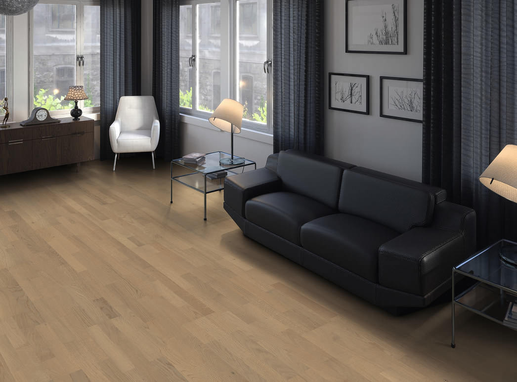 HARO PARQUET 4000 À l'anglaise Chêne gris sable Naturale brossé naturaLin plus Top Connect