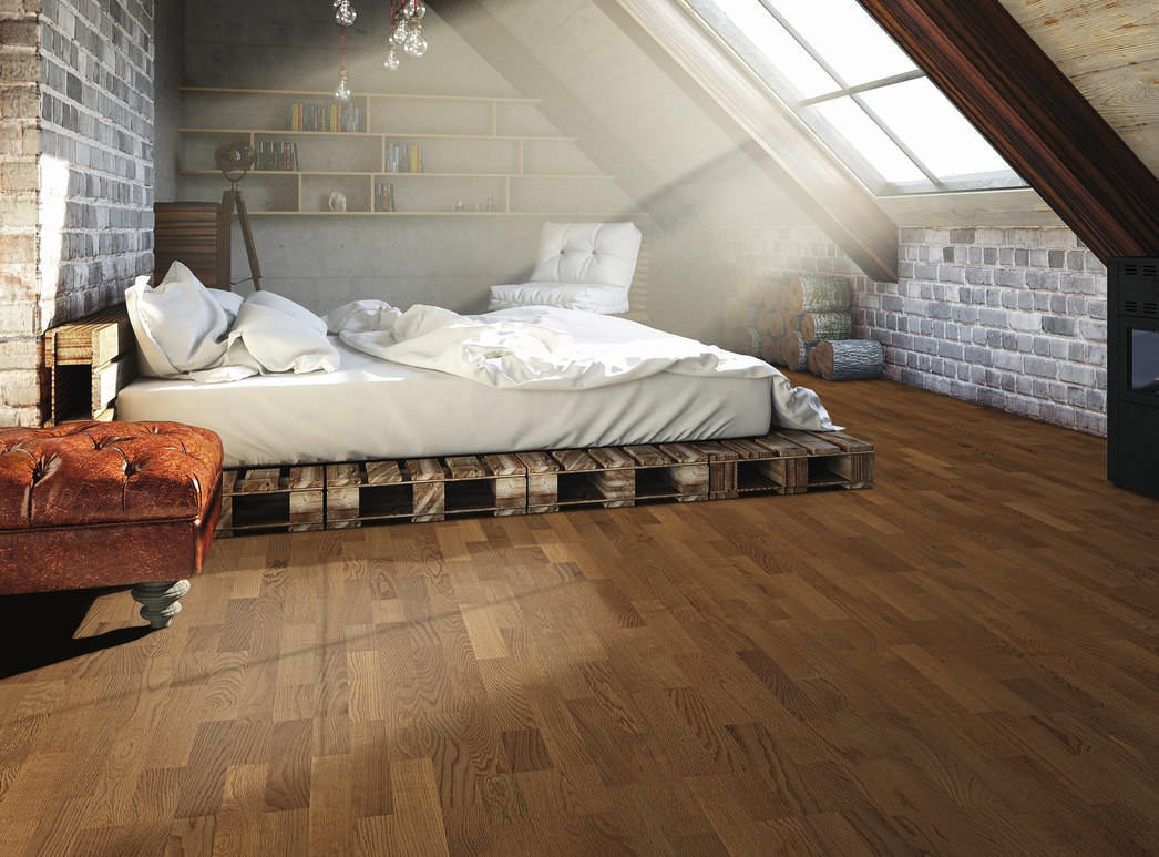 HARO PARQUET 4000 À l'anglaise Chêne fumé Naturale brossé naturaDur Top Connect
