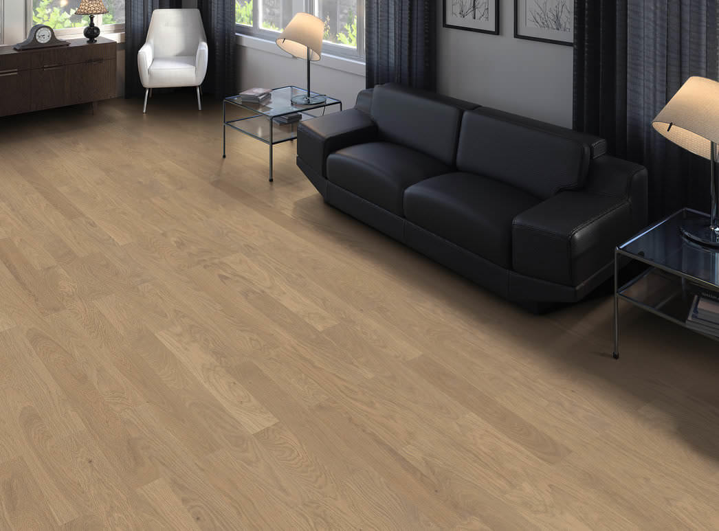 HARO PARQUET 4000 Lame Classico Chêne gris sable Naturale brossé naturaDur Rainure & languette