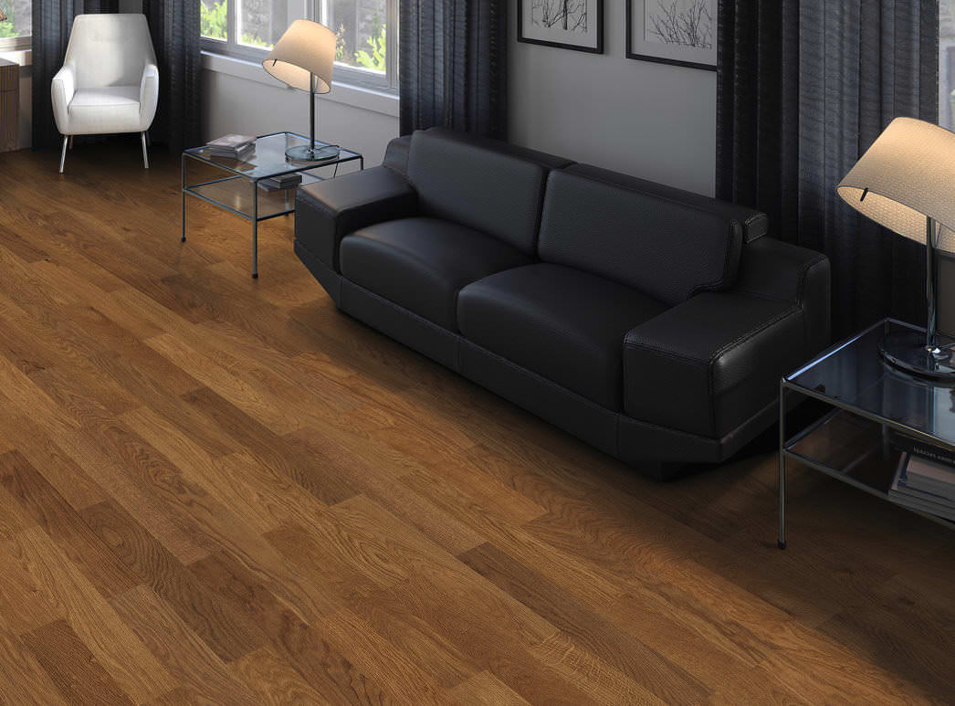 HARO PARQUET 4000 Lame Classico Chêne fumé Naturale brossé naturaLin plus Rainure & languette