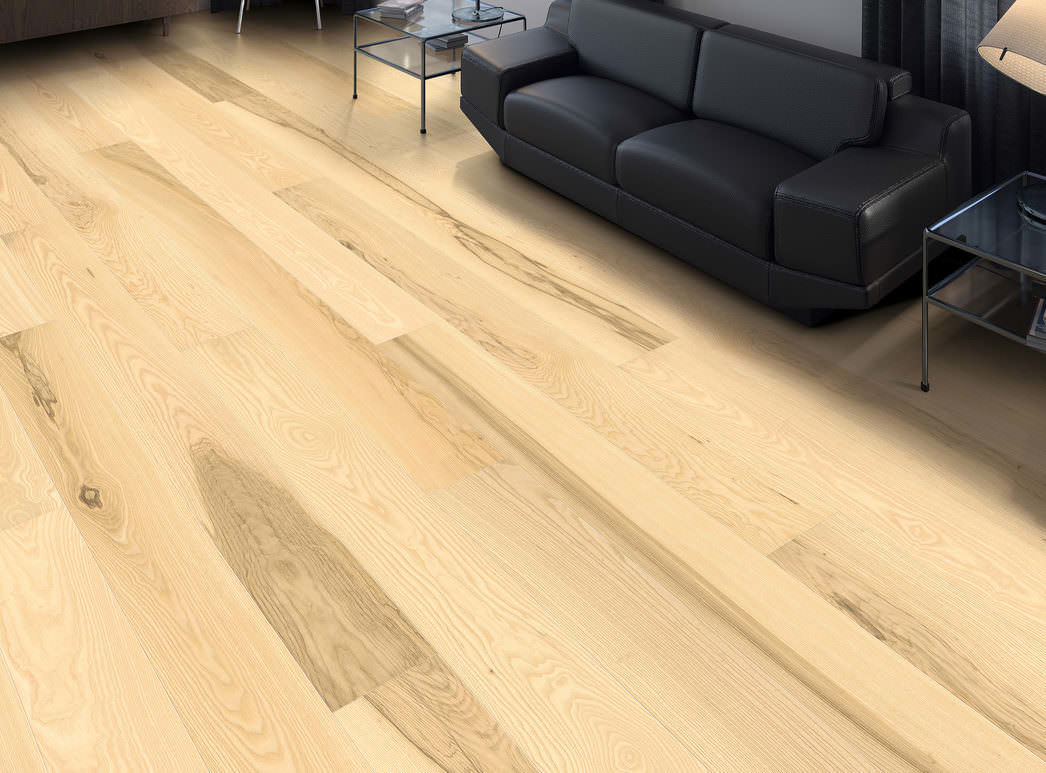 HARO PARQUET 4000 Planche large à l'ancienne 180 4V Frêne invisible Universal brossé naturaDur Top Connect