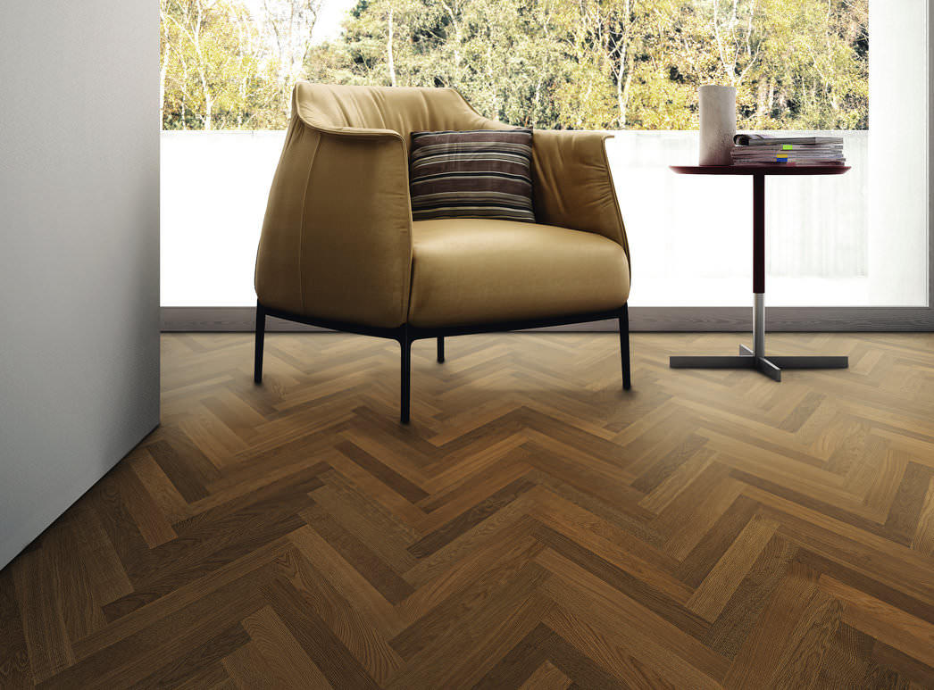 HARO PARQUET 4000 Lame Allegro Chêne fumé léger Trend brossé naturaLin plus Rainure & languette