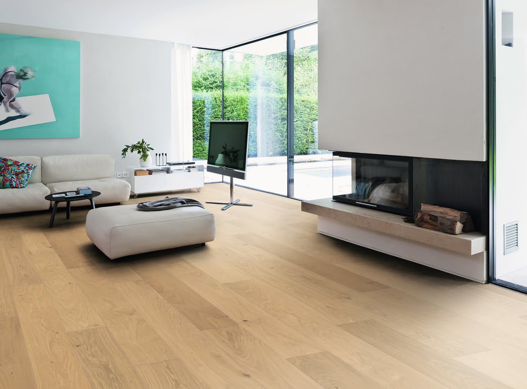 HARO PARQUET 4000 Planche large à l'ancienne 180 4V Chêne invisible Markant naturaDur High Performance Top Connect