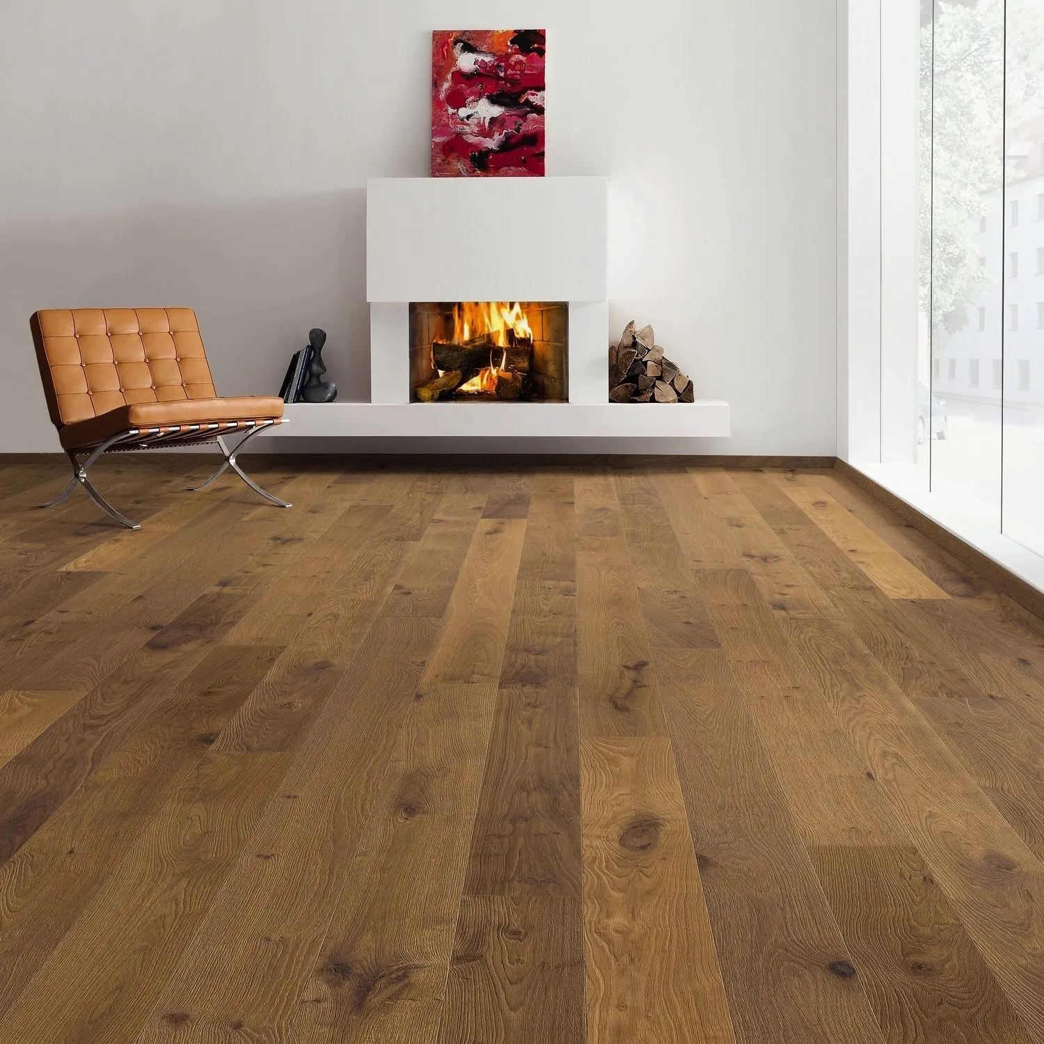 Produktbild 4 Planche large à l'ancienne 180 4V Chêne fumé Sauvage brossé retro