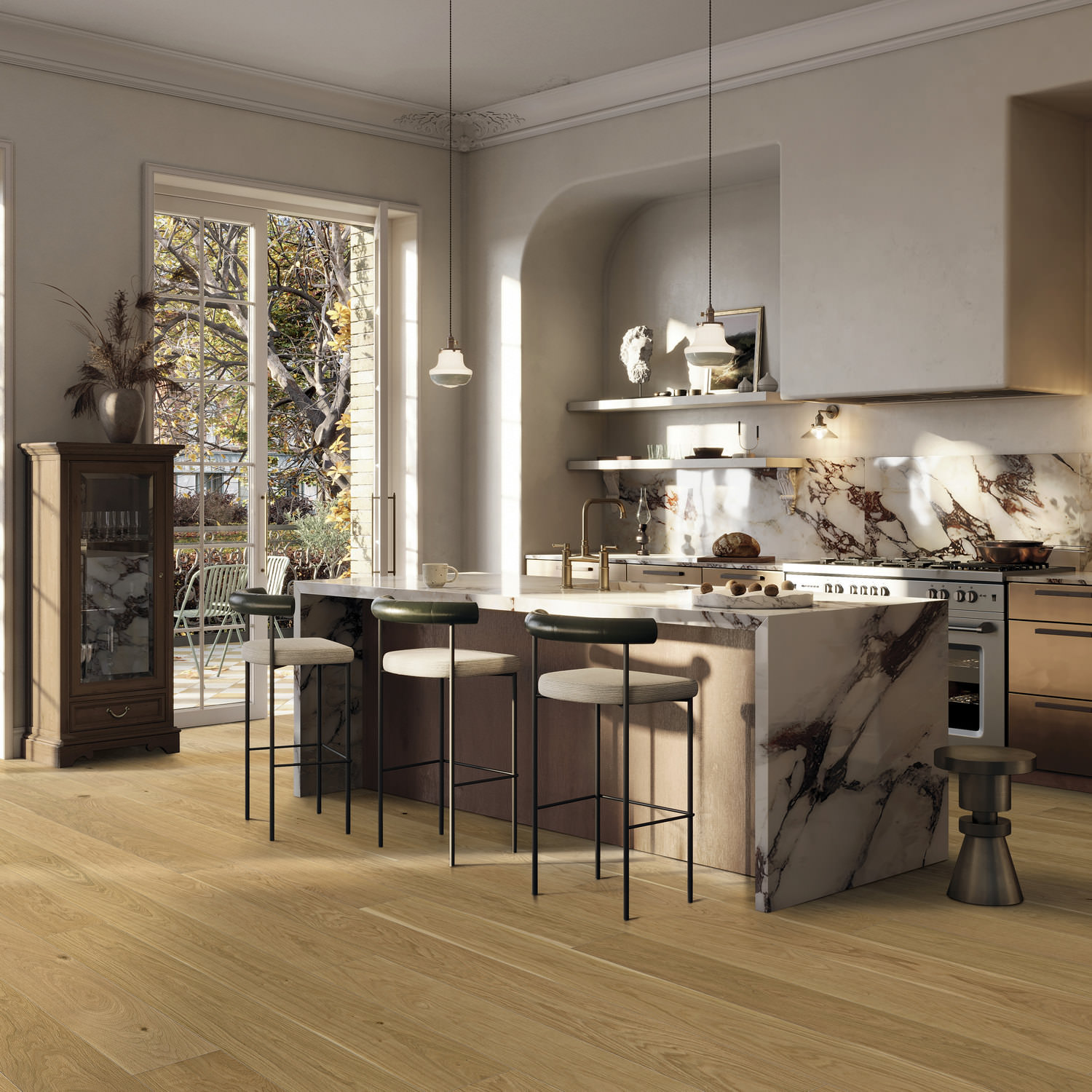 HARO PARQUET 4000 Planche large à l'ancienne 180 4V Chêne Country brossé naturaLin plus Top Connect