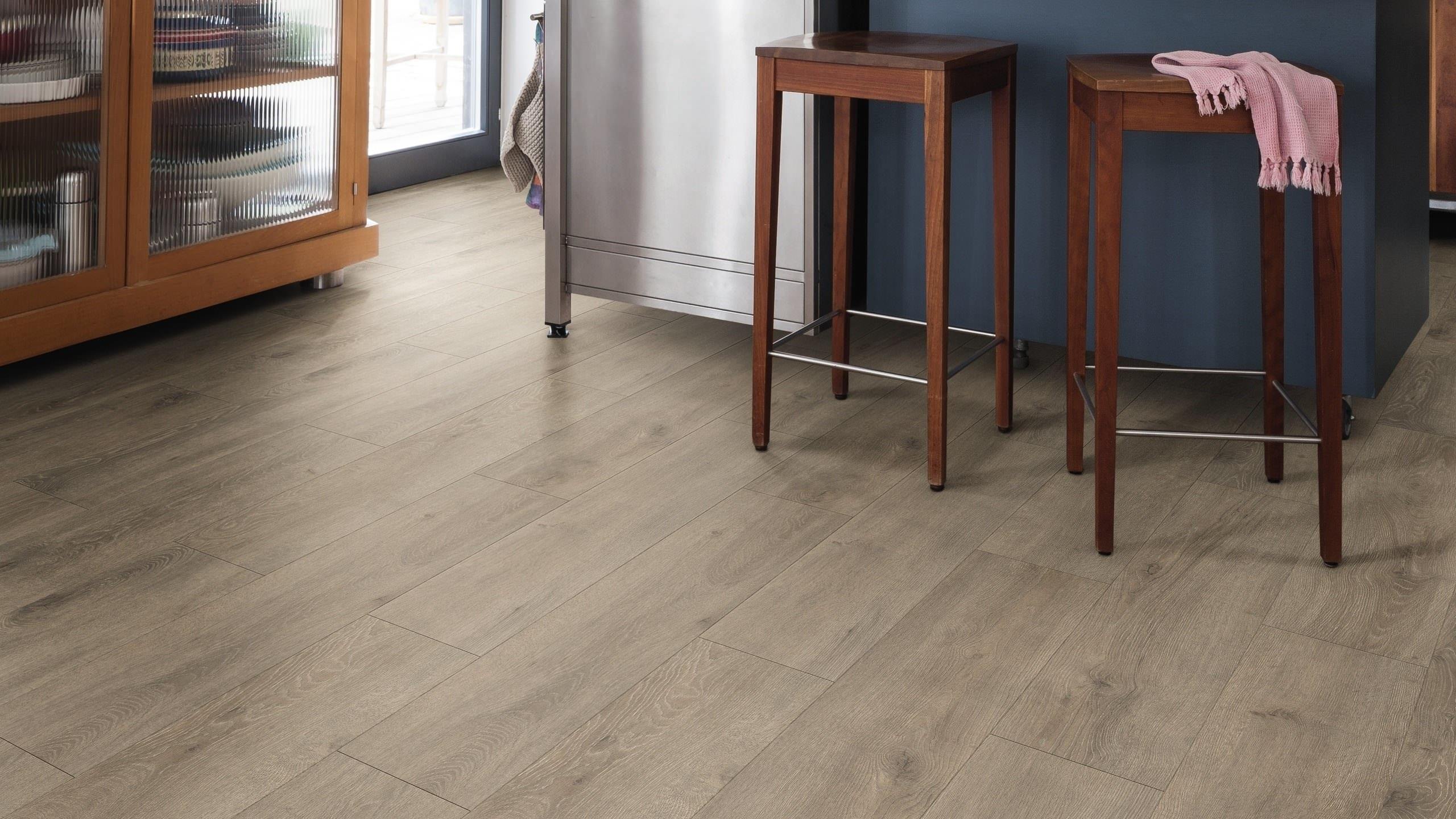 HARO Sol Stratifié TRITTY 200 Aqua Planche large à l'ancienne 4V Chêne Veneto mocca* authentic mat Top Connect