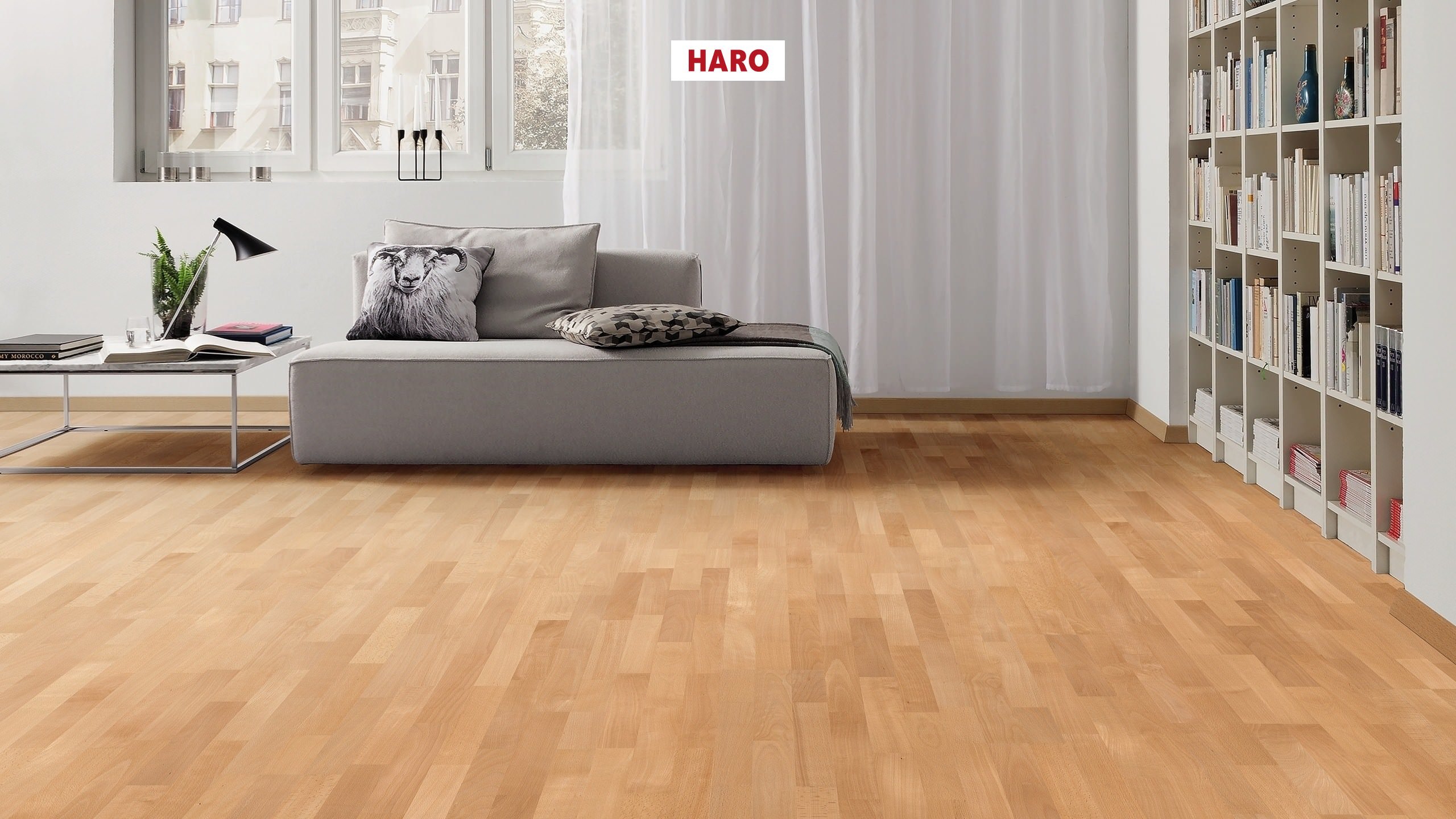 HARO PARQUET 4000 À l'anglaise Hêtre étuvé Trend permaDur Top Connect