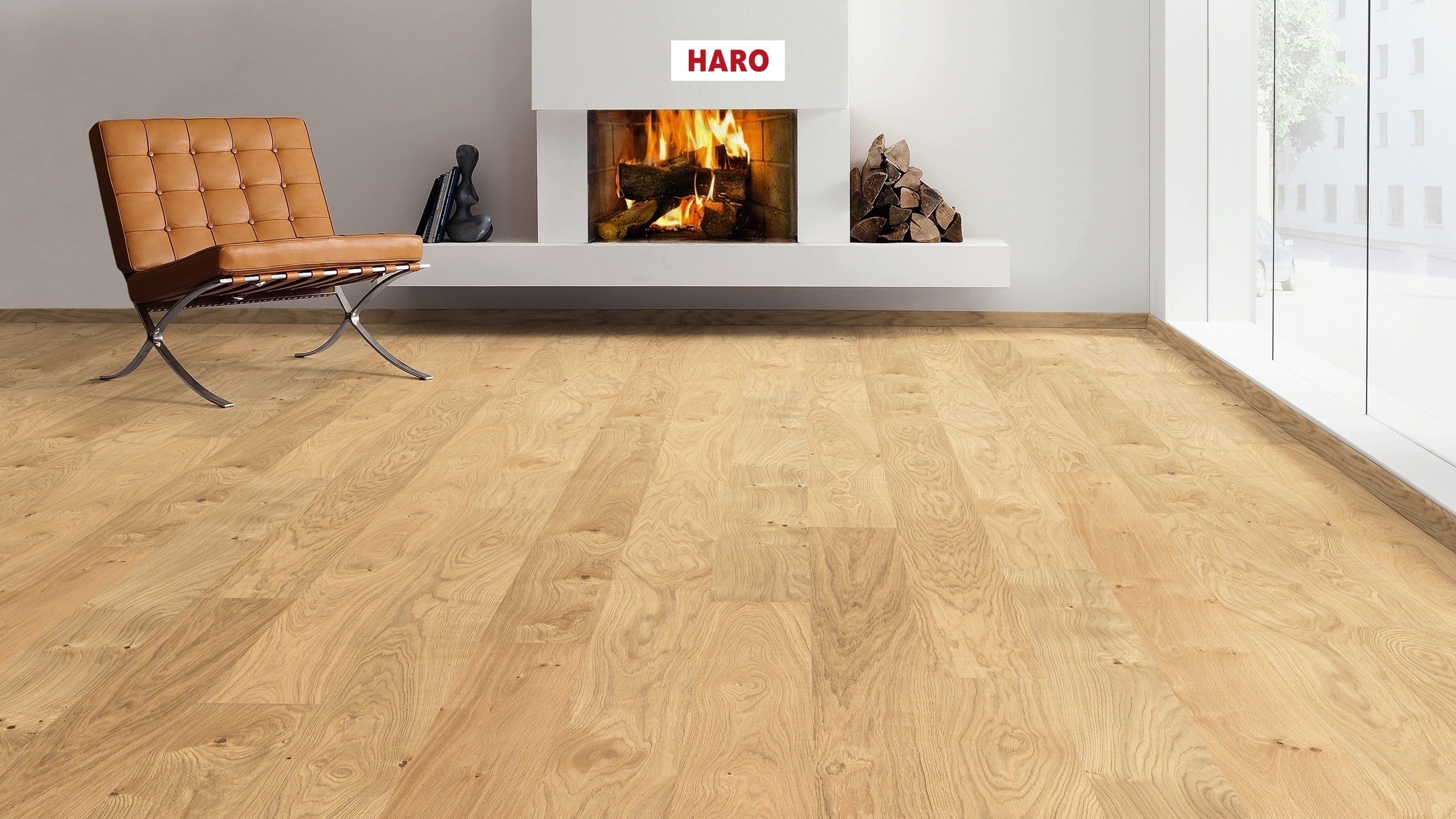HARO PARQUET 4000 Planche large à l'ancienne 180 Chêne Markant permaDur Top Connect