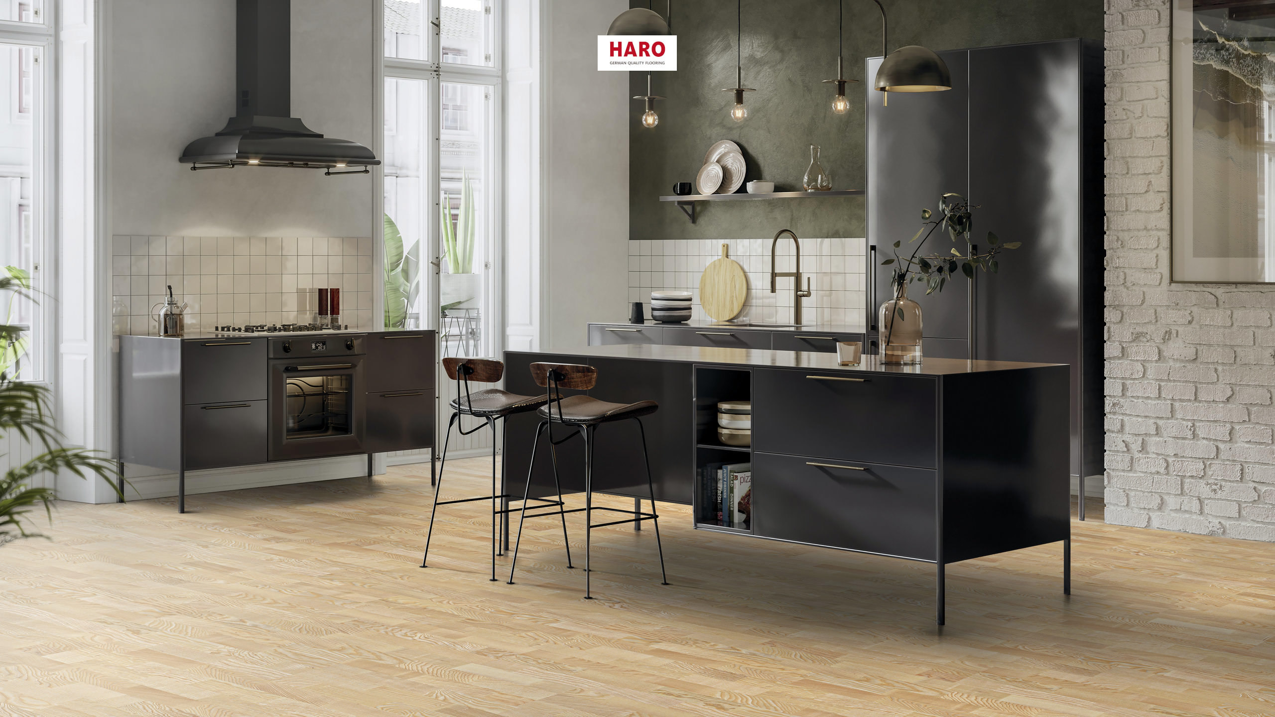 HARO PARQUET 4000 À l'anglaise Frêne Trend permaDur Top Connect