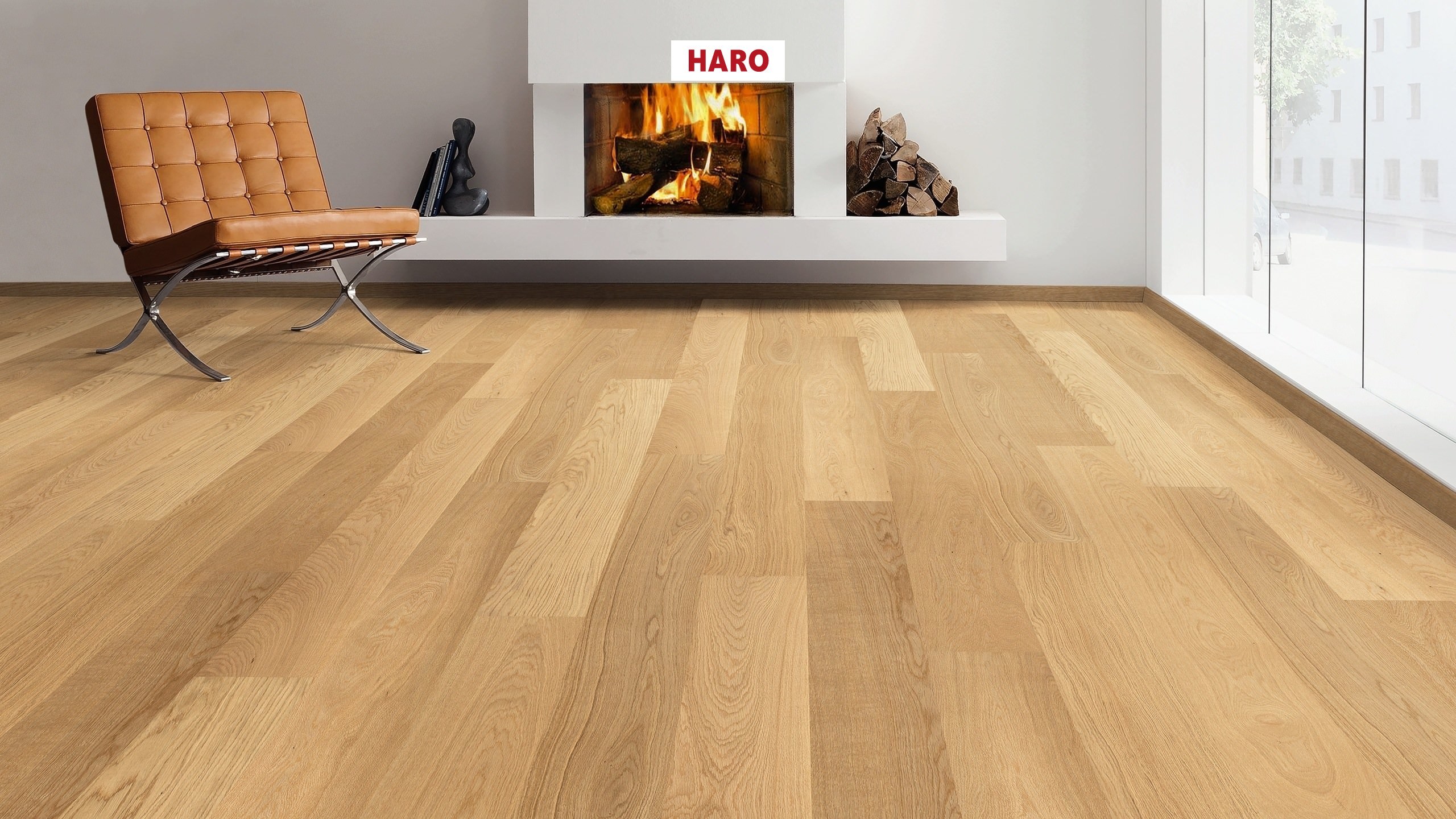 HARO PARQUET 4000 Planche large à l'ancienne 180 Chêne Exklusiv permaDur Top Connect