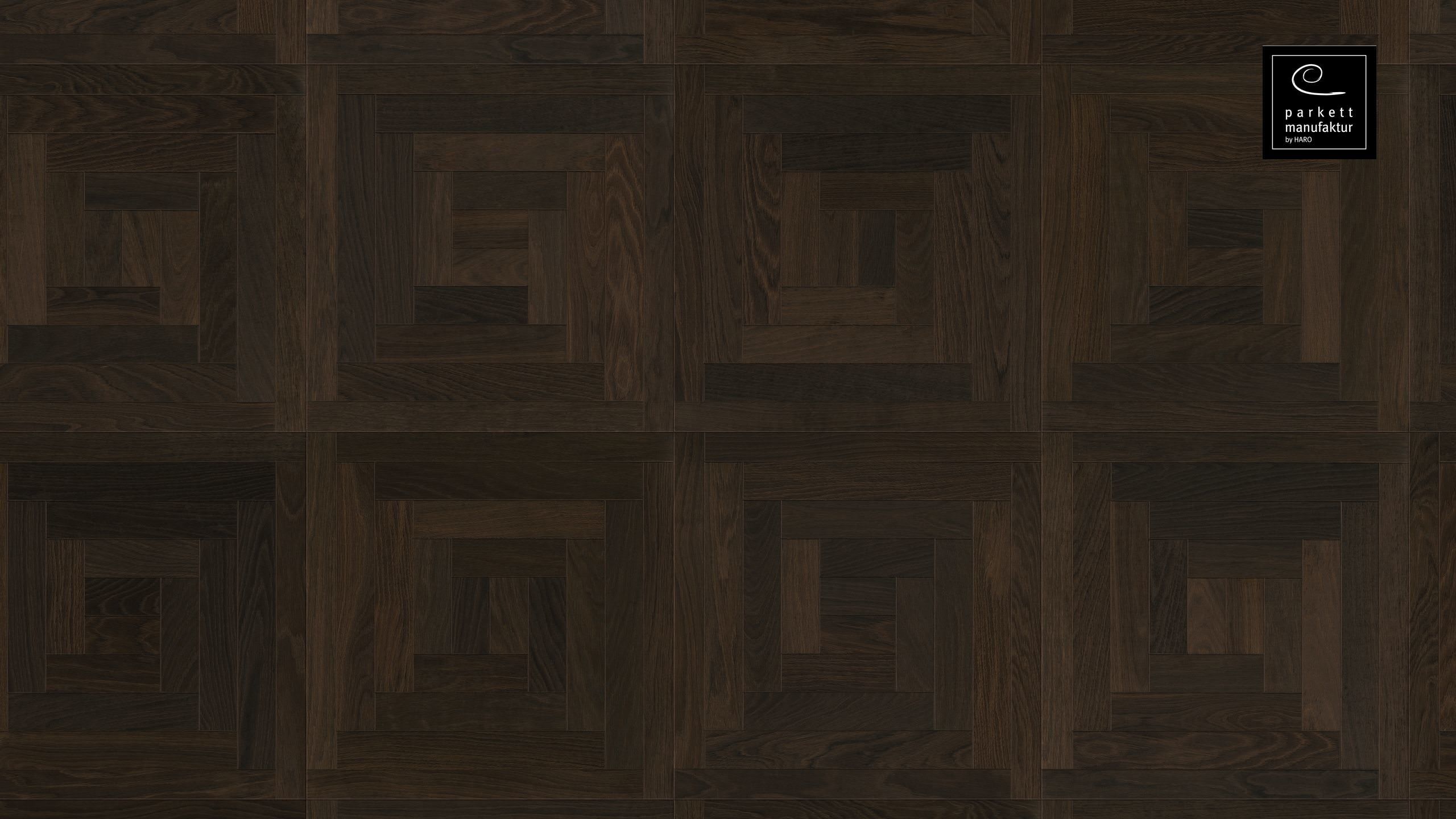 parkettmanufaktur by HARO 18 mm Dalle Loop 4V Chêne foncé oleovera Rainure & languette