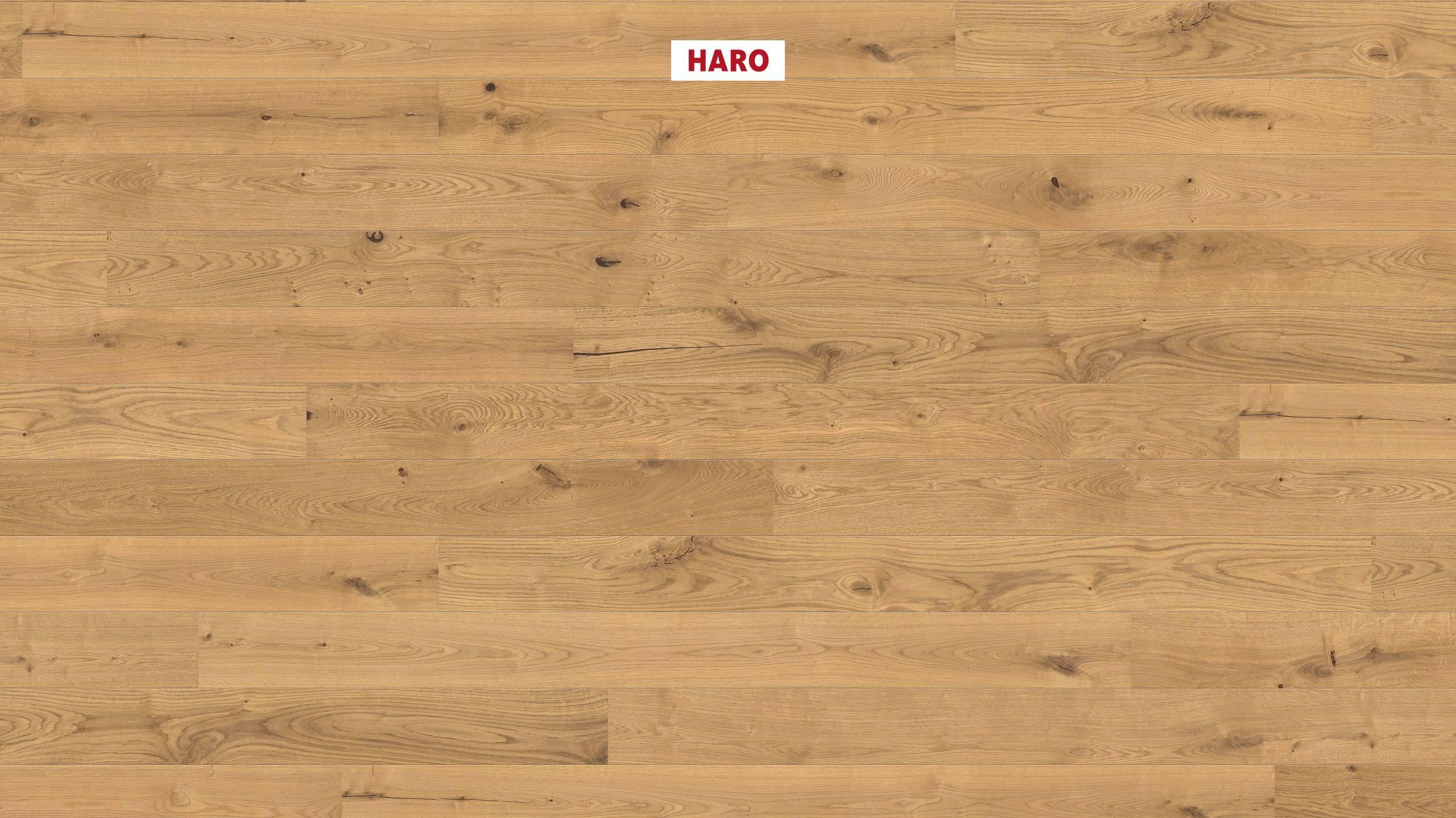 HARO PARQUET 4000 Planche large à l'ancienne 180 2V Chêne Sauvage brossé naturaDur Top Connect