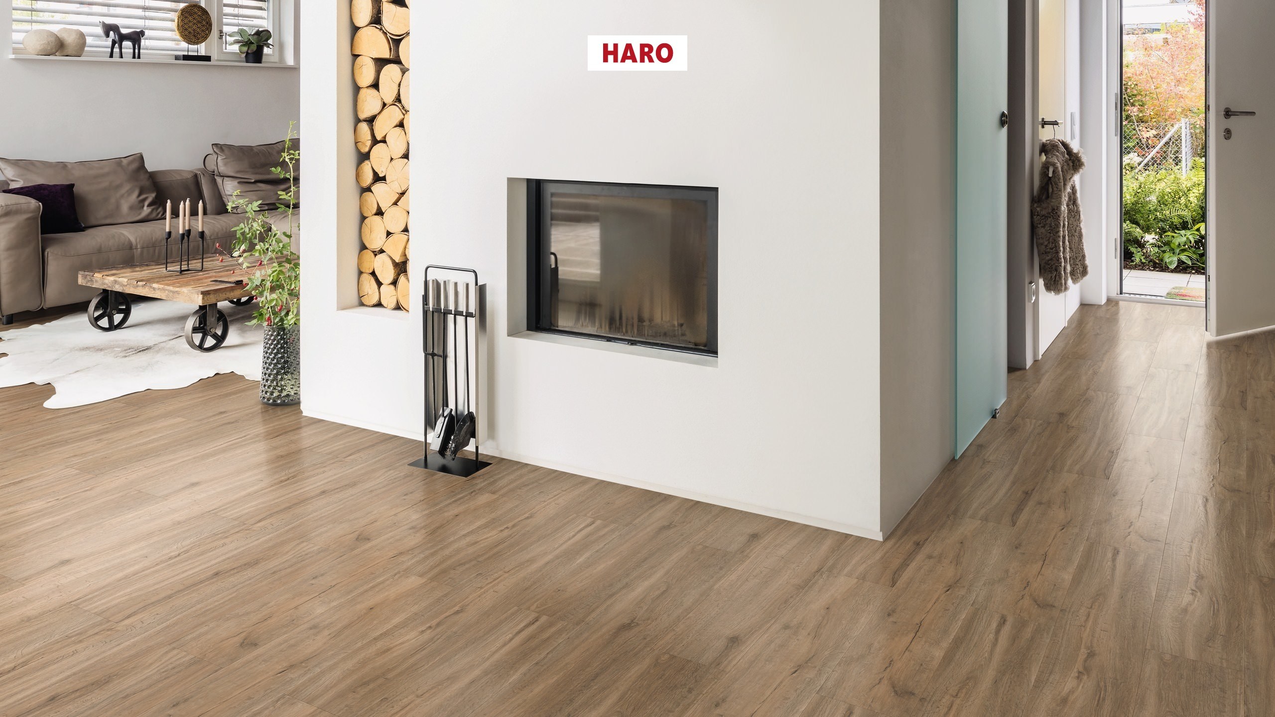 DISANO by HARO Saphir Planche large à l'ancienne 4VM Chêne vert creme* brossé Top Connect