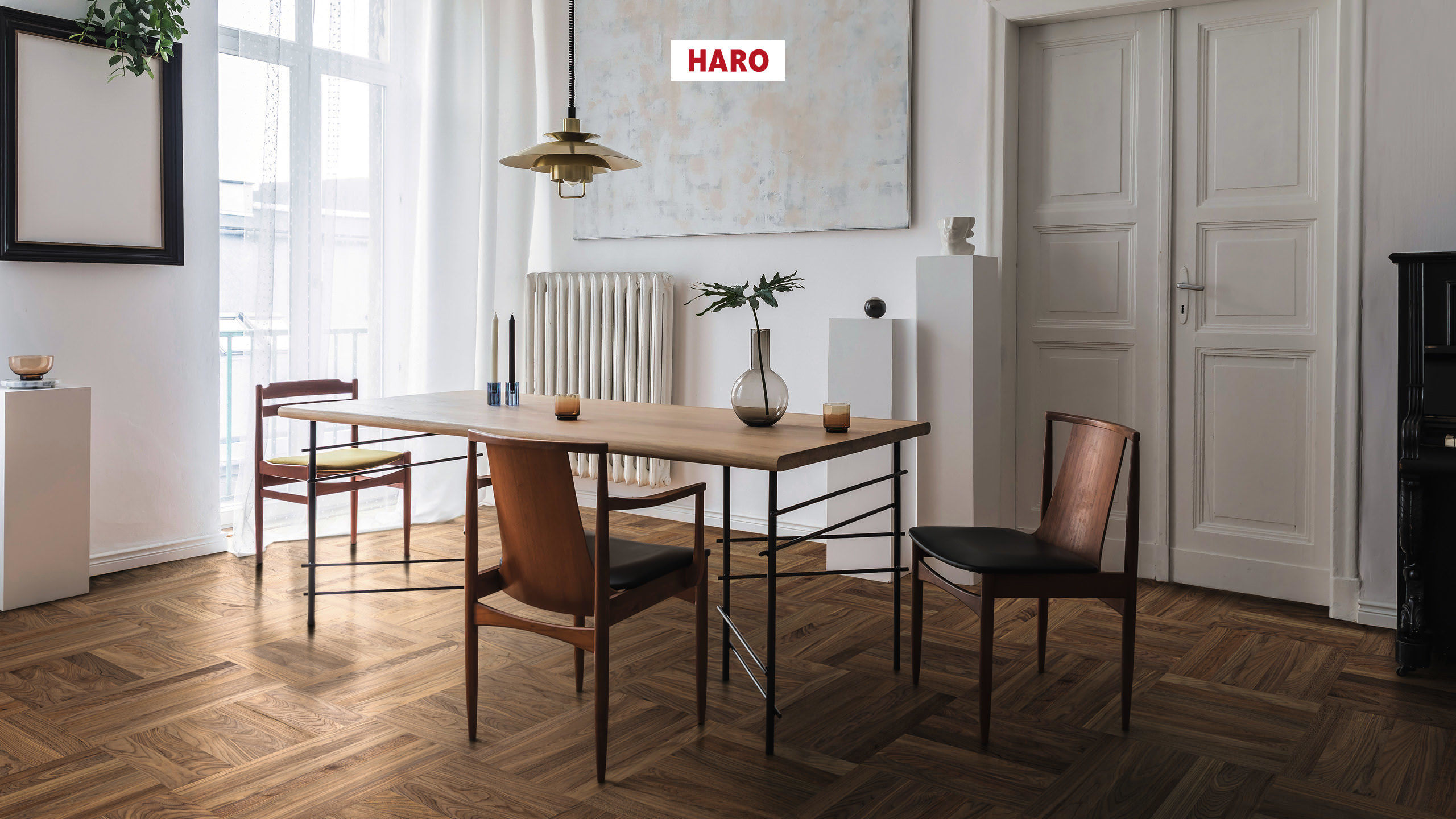 HARO PARQUET 4000 Lame Allegro Noyer américain Trend permaDur Rainure & languette