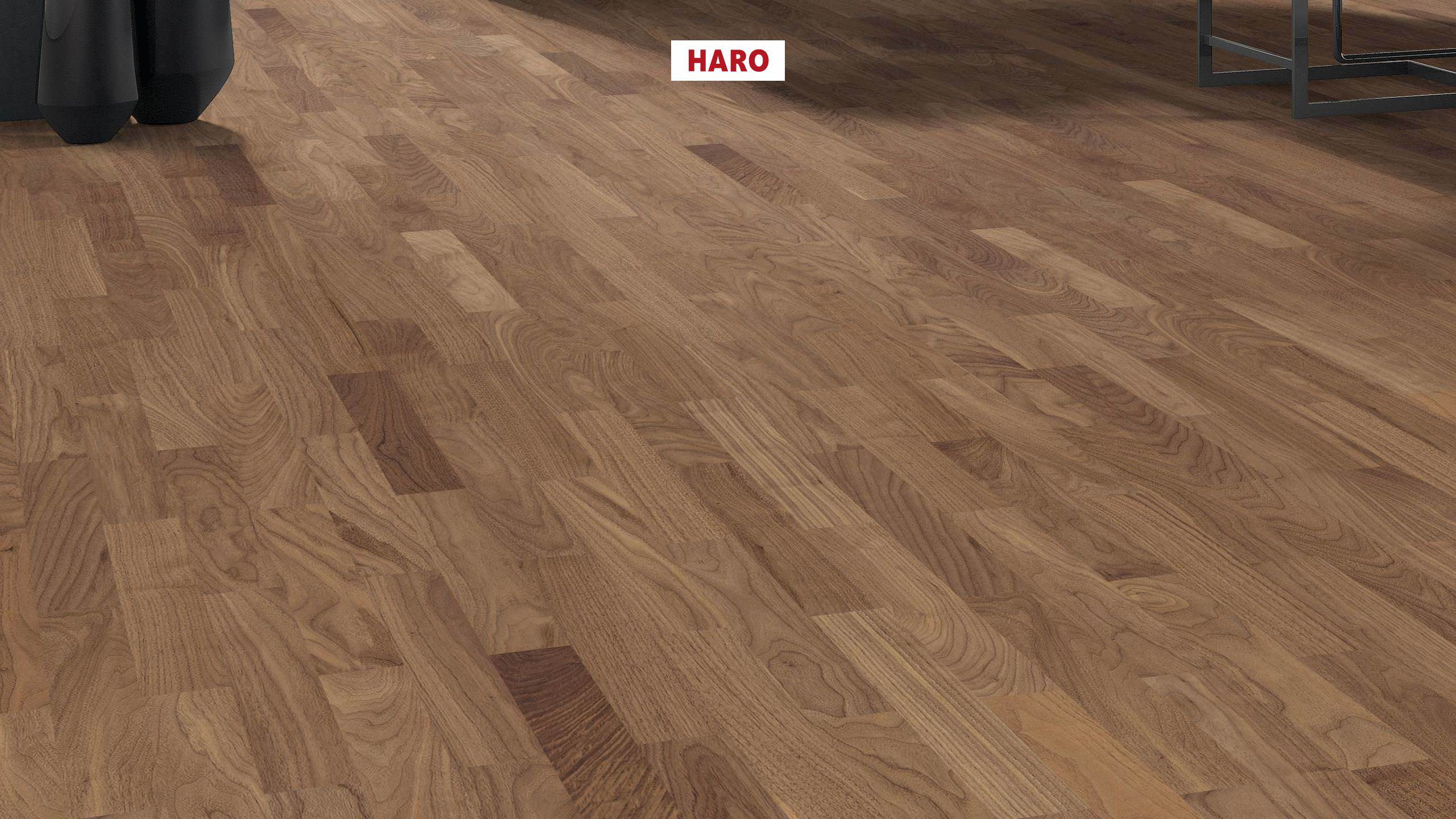 HARO PARQUET 4000 Lame Allegro Noyer américain Trend permaDur Rainure & languette