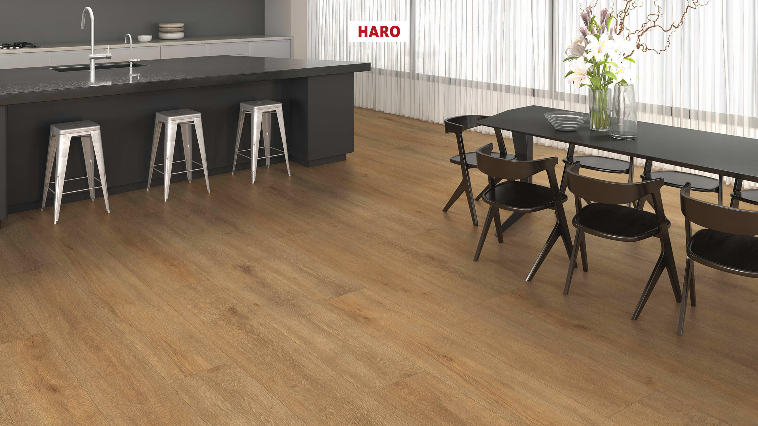 HARO Sol Stratifié TRITTY 200 Aqua Gran Via 4V Chêne Veneto nature* authentic mat Top Connect