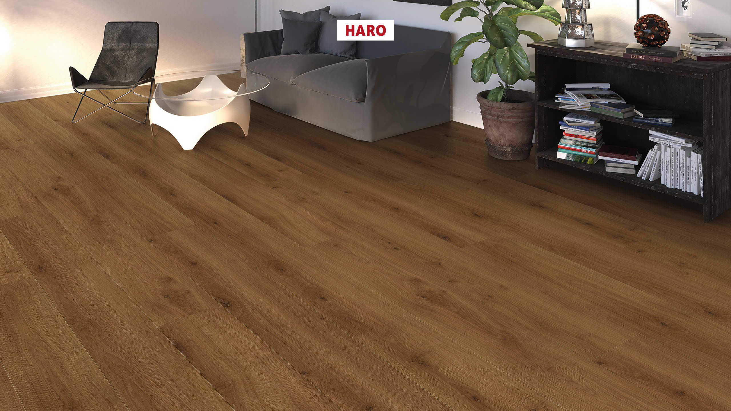 HARO Sol Stratifié TRITTY 100 Gran Via 4V Chêne Emilia ambre* authentic soft Top Connect