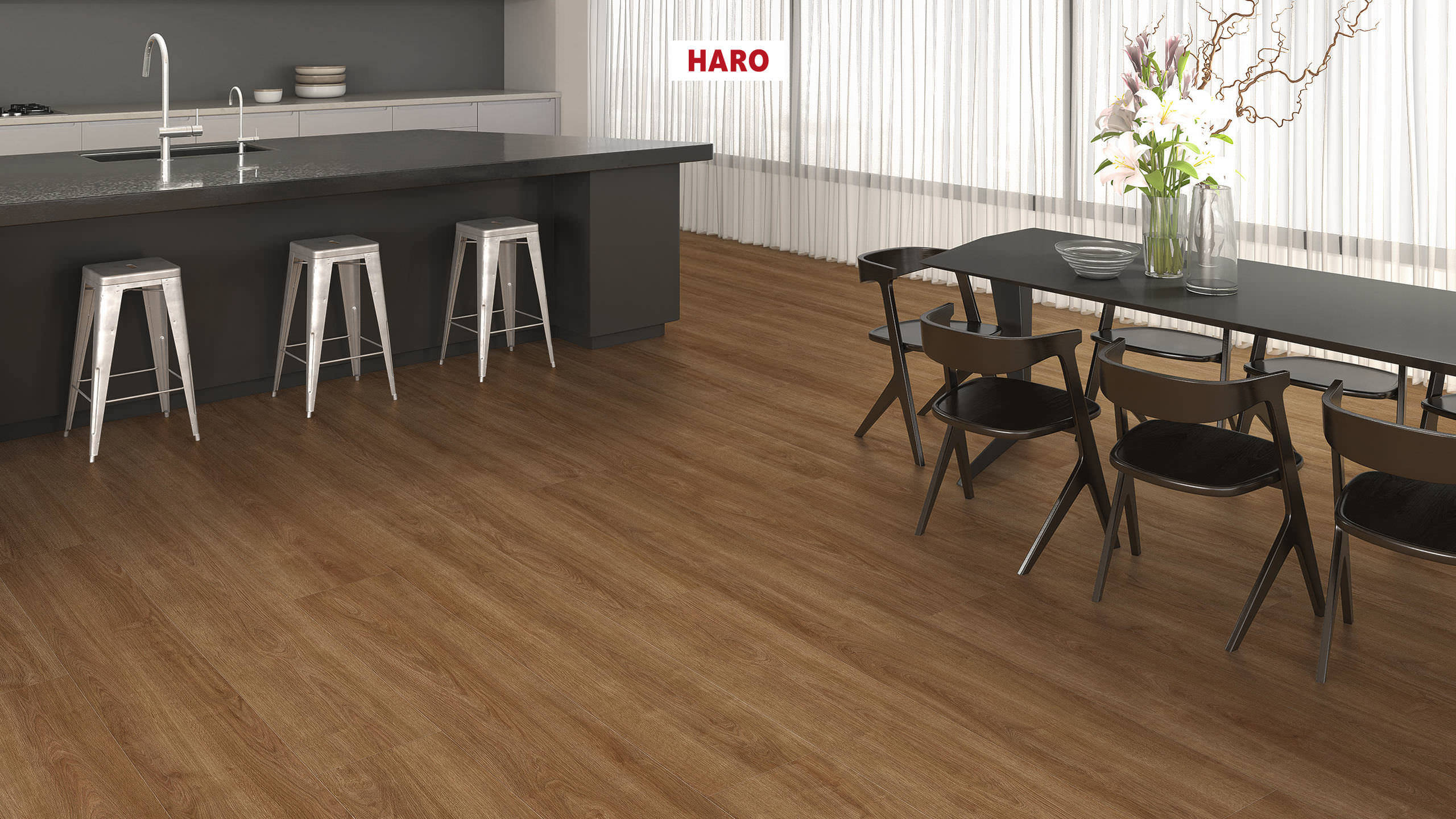 HARO Sol Stratifié TRITTY 200 Aqua Gran Via 4V Chêne Eleganza nature* authentic Silent Pro Top Connect