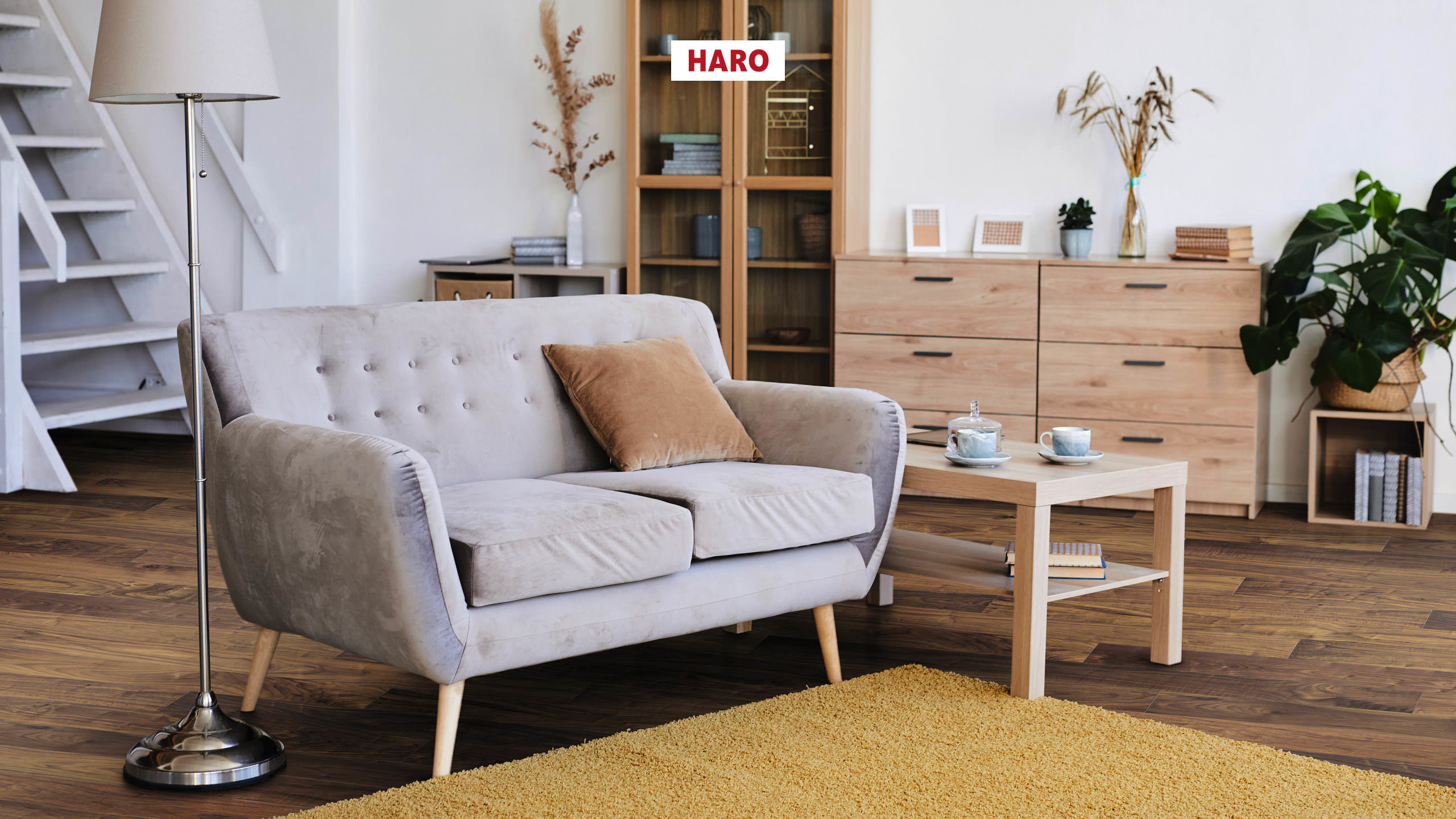 HARO PARQUET 4000 Planche large à l'ancienne 180 4V Noyer américain Sauvage naturaLin plus Top Connect