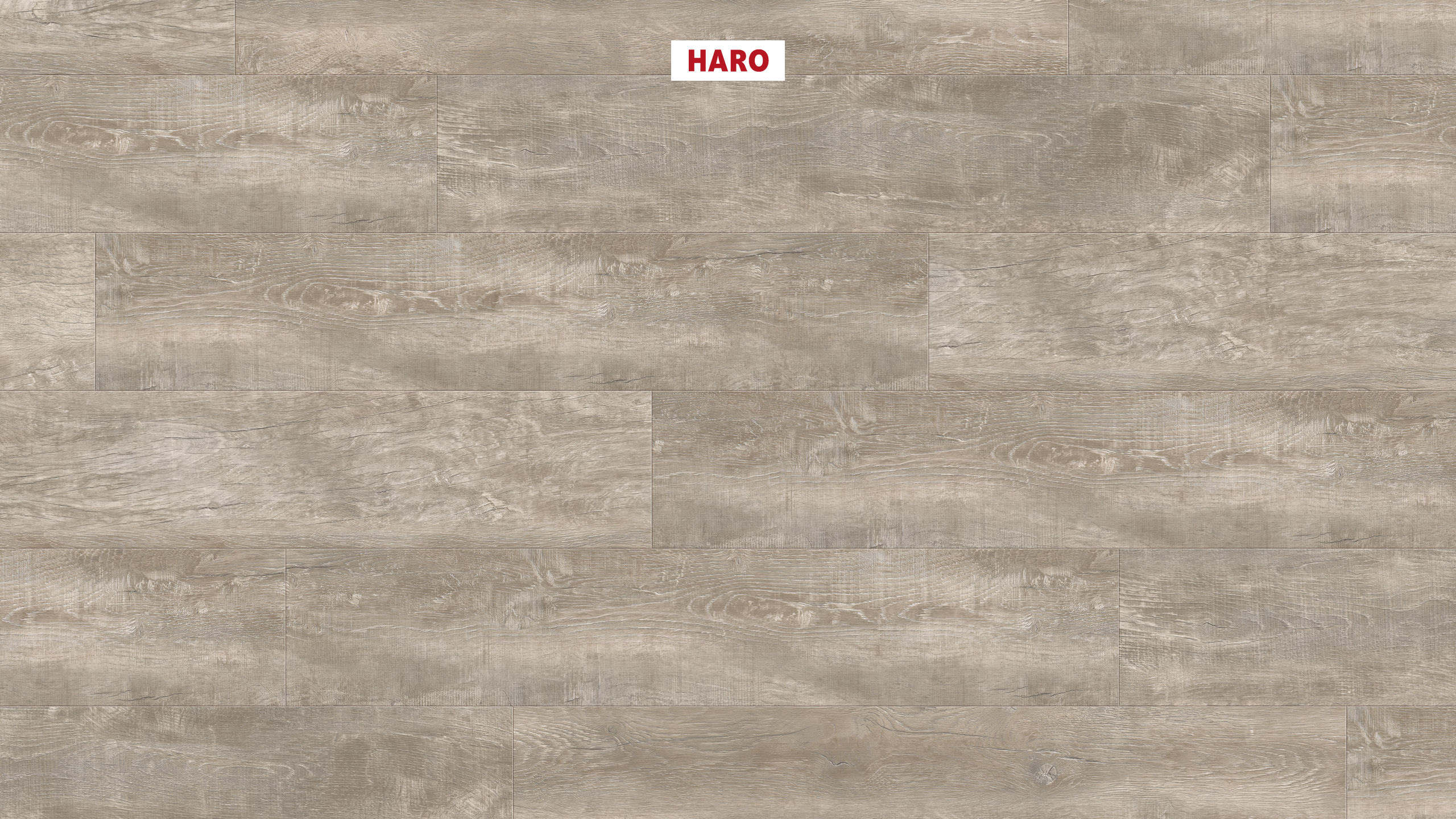 DISANO by HARO LifeAqua Planche large à l'ancienne 4V Chêne antique crème* brossé rustique Top Connect