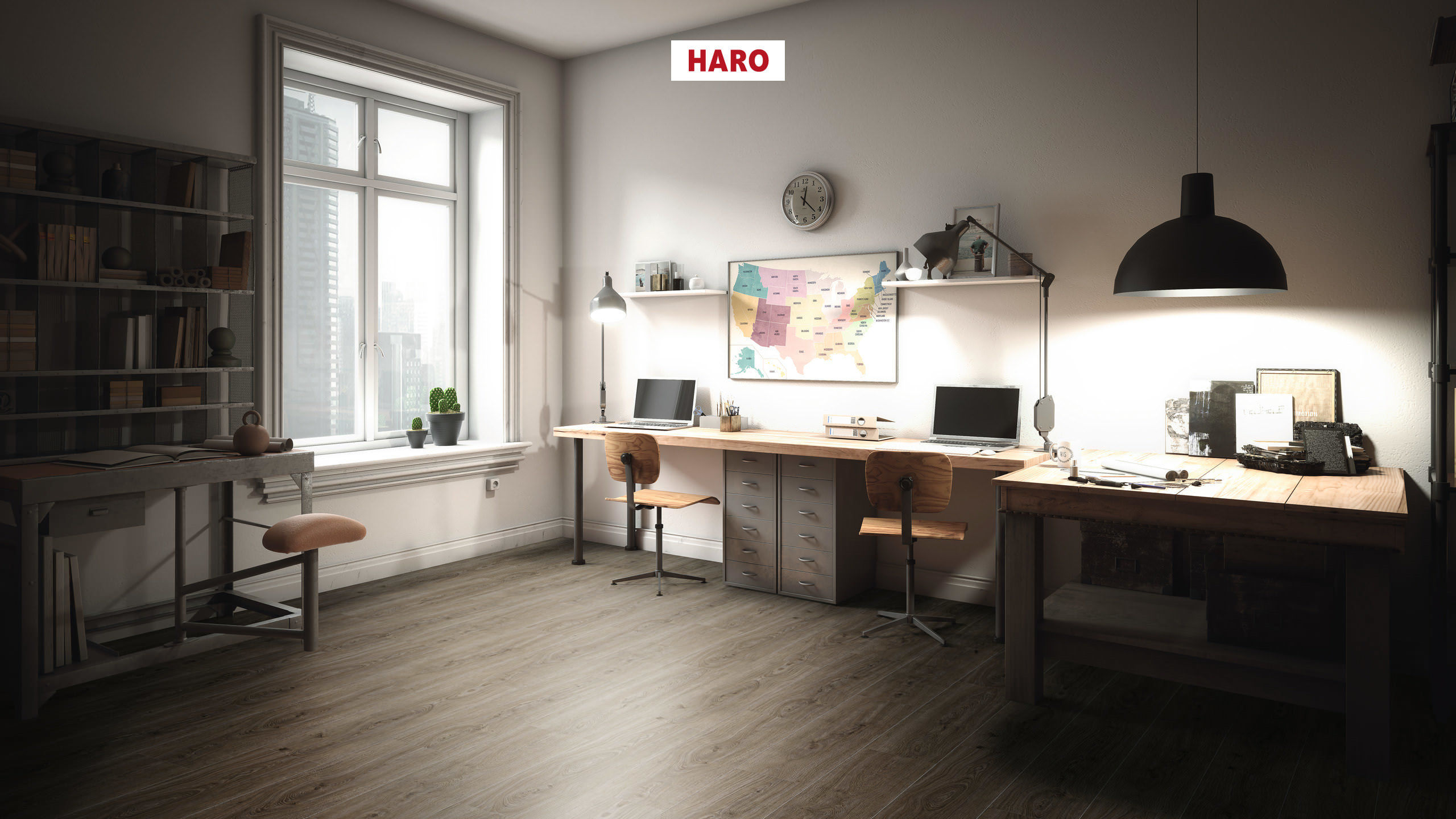 DISANO by HARO LifeAqua Planche large à l'ancienne 4V Chêne Sheffield marron* authentic Top Connect