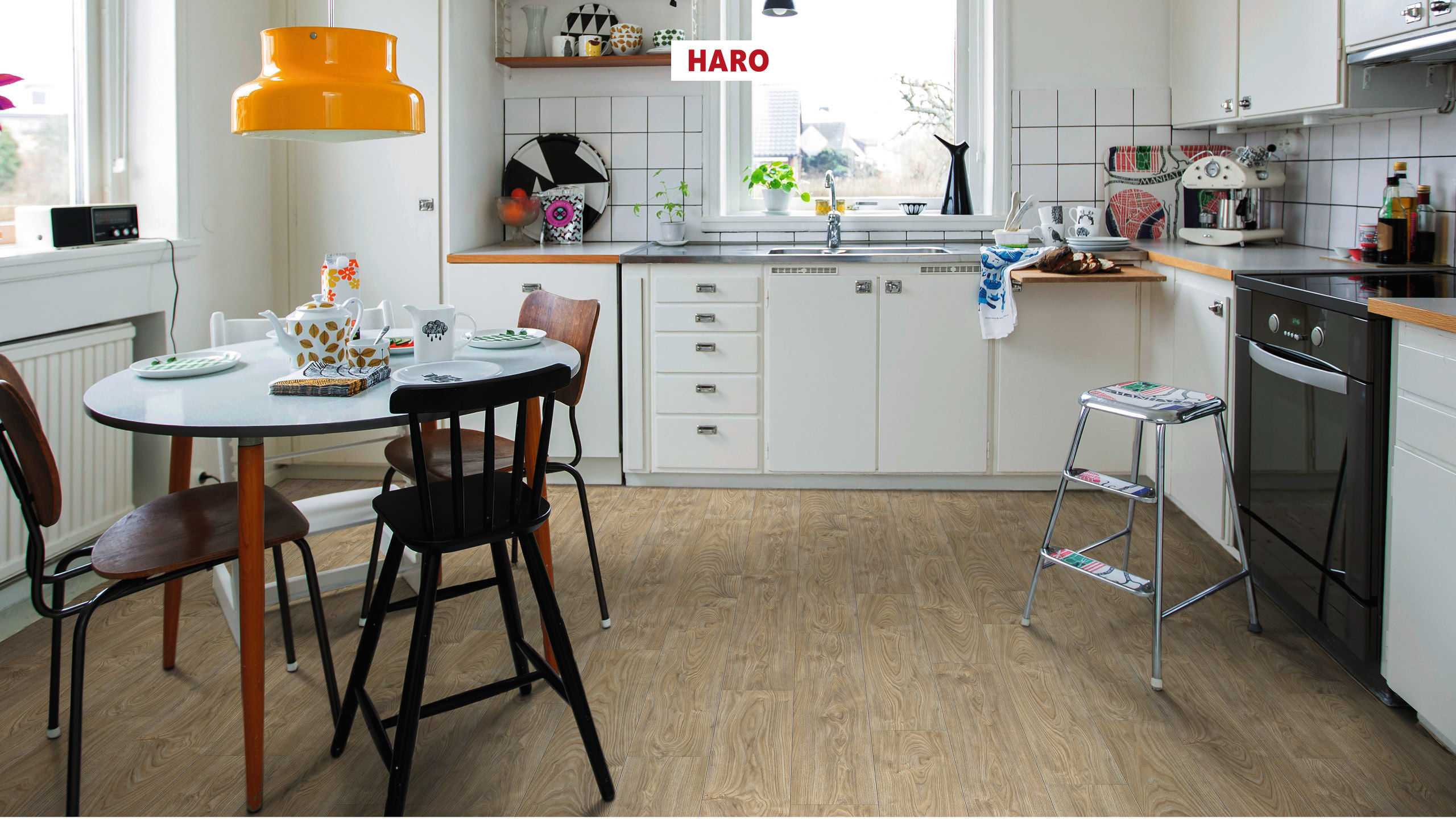 HARO Sol Stratifié TRITTY 200 Aqua Planche large à l'ancienne 4V Erable argenté Vario* authentic soft Silent Pro Top Connect