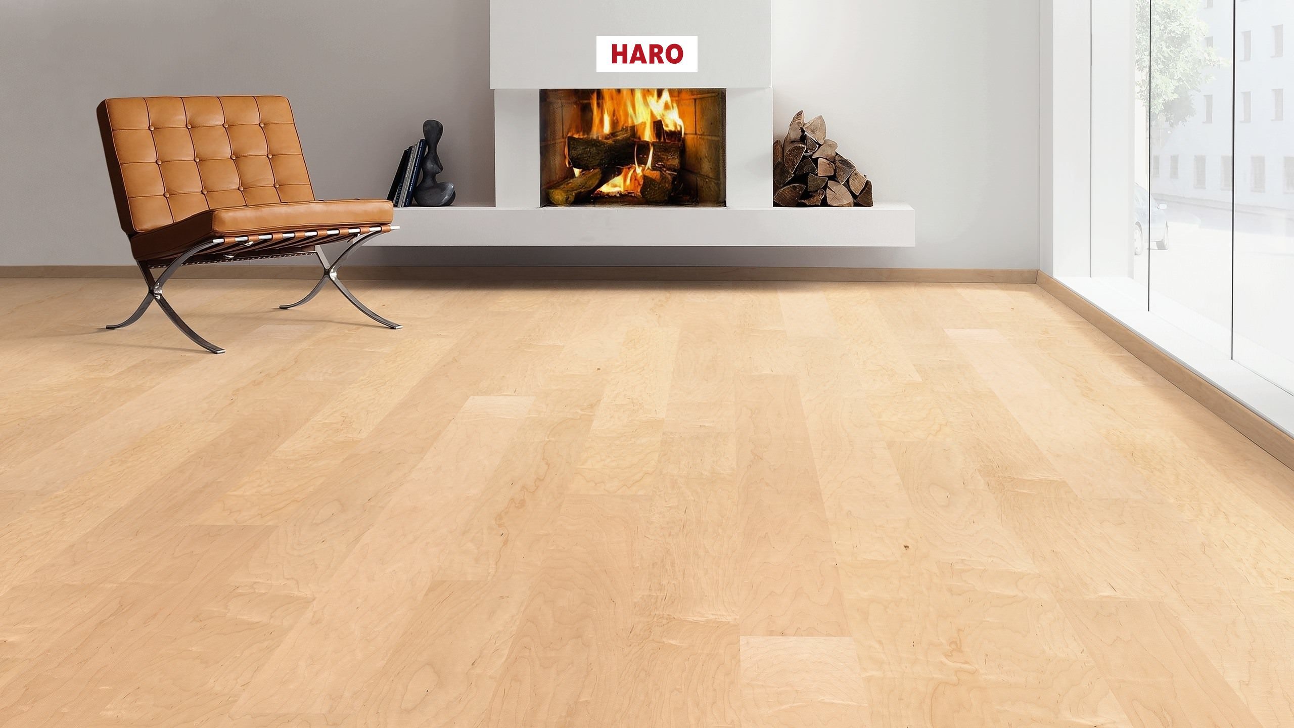 HARO PARQUET 4000 Planche large à l'ancienne 180 Érable Canadien Markant naturaDur Top Connect