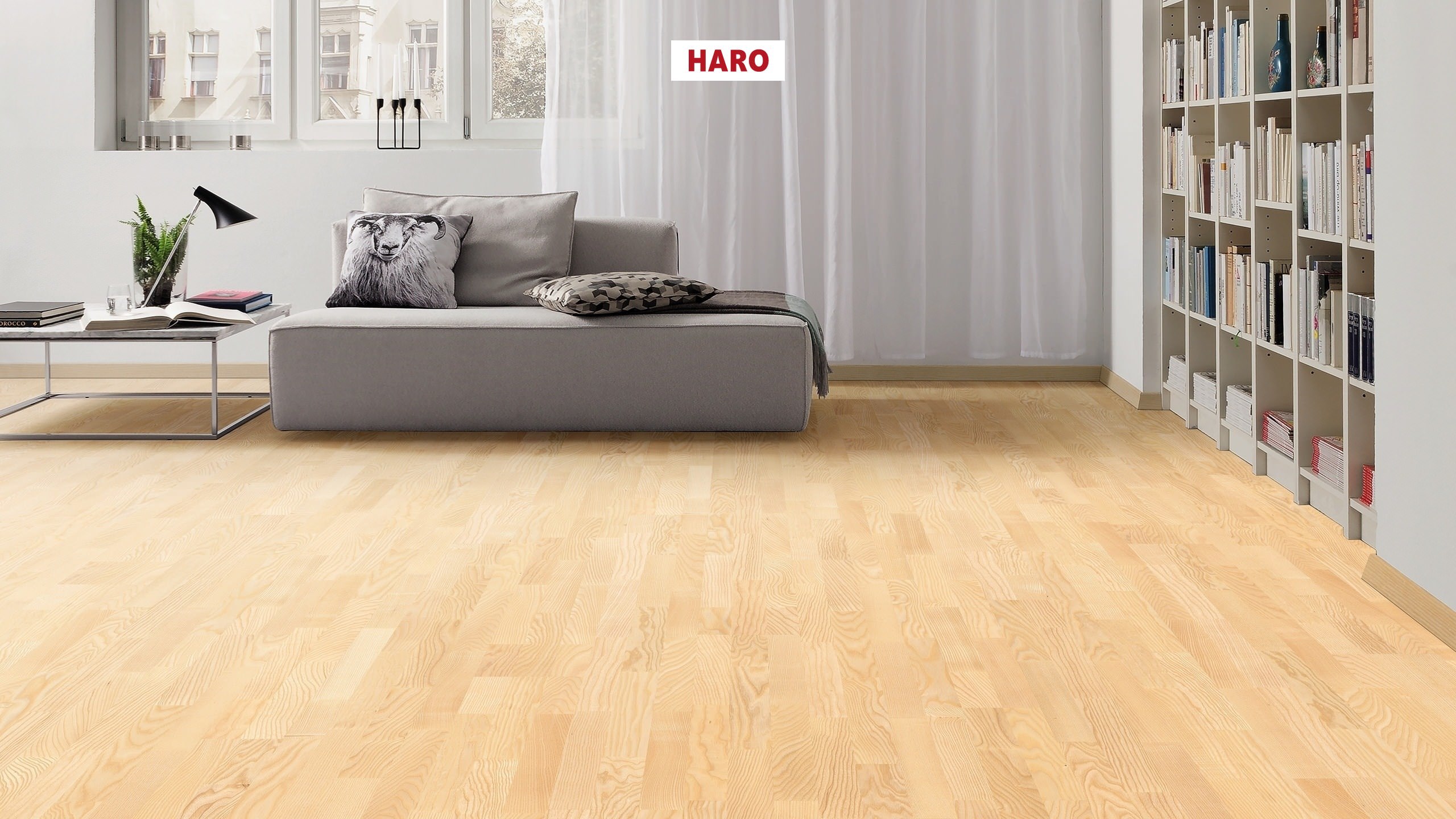 HARO PARQUET 4000 À l'anglaise Frêne Trend brossé naturaDur Top Connect