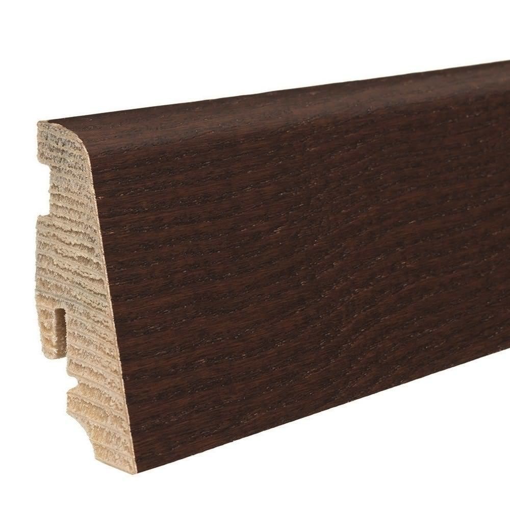 Battiscopa a innesto 19 x 58 mm 2,2 m impiallacciato oliato Frassino Thermo Mezzo