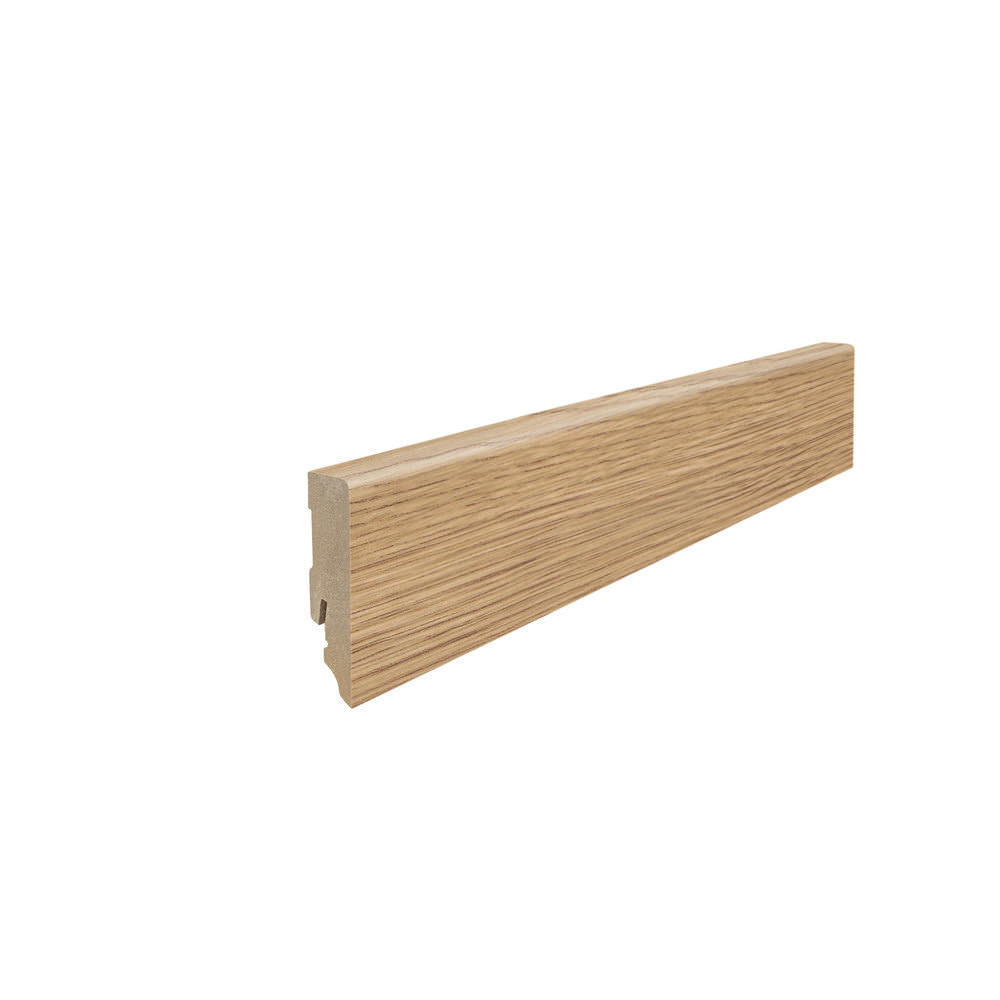 Battiscopa a innesto 16 x 58 mm cubo 2,2 m pellicola (su MDF) Eiche Portland/Flavia/Chevron Eiche puro*