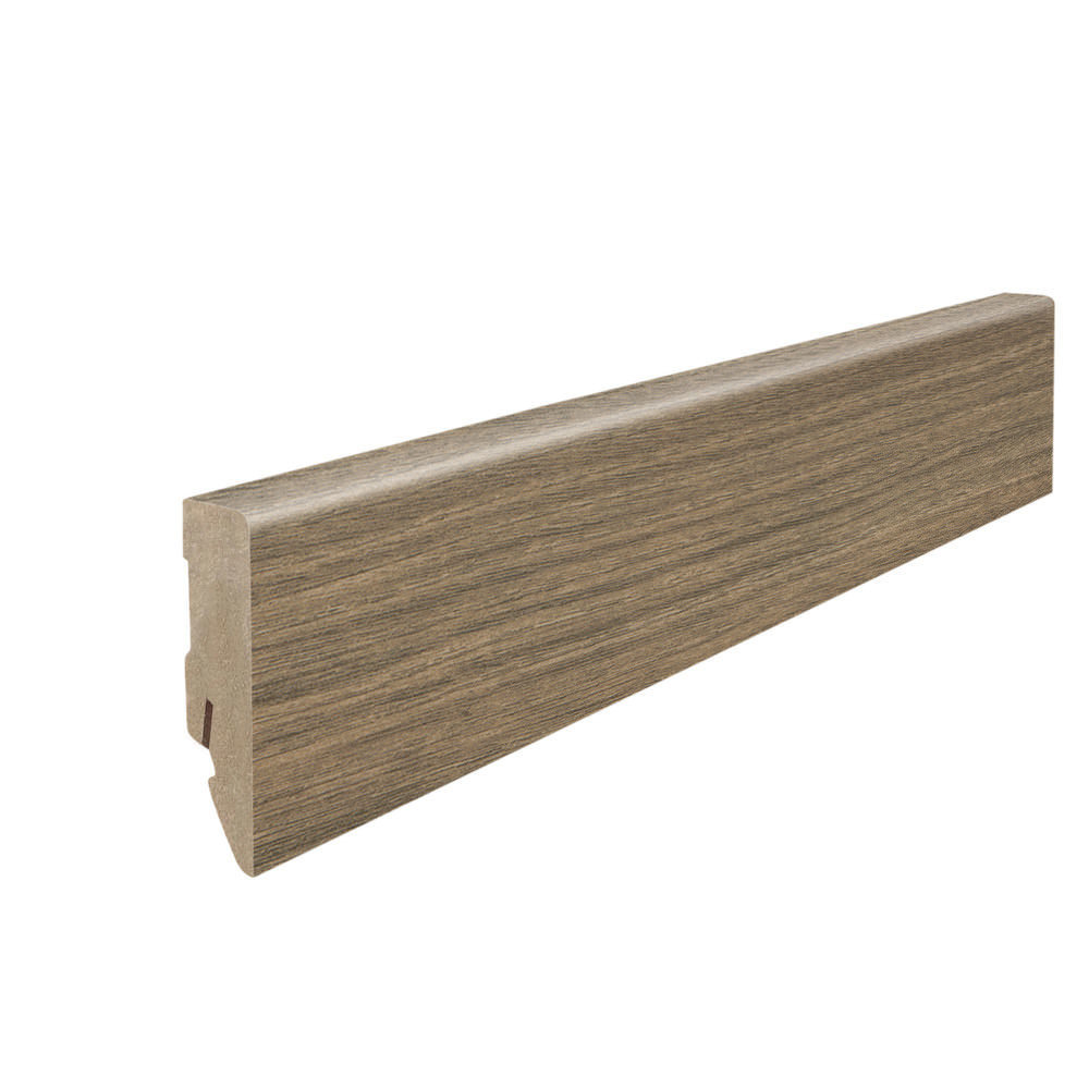 Battiscopa a innesto 16 x 58 mm cubo 2,2 m pellicola (su MDF) Olmo Vario*