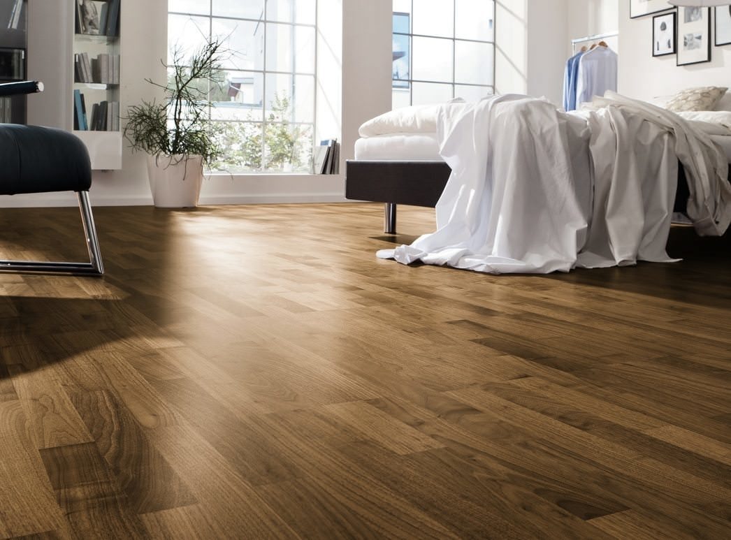 HARO PARQUET 4000 3-strip Noce americano Trend permaDur Top Connect