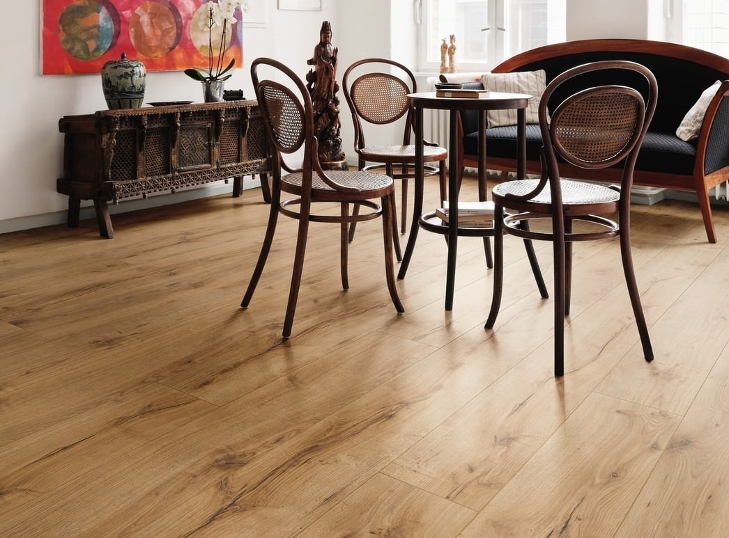 HARO Pavimento in laminato TRITTY 100 Gran Via 4B Rovere Alpino natura* authentic opaco Silent CT Top Connect