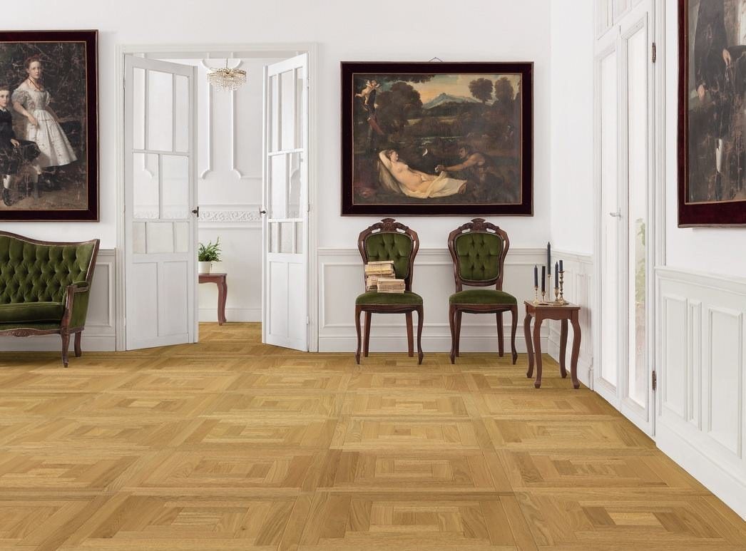 parkettmanufaktur by HARO 18 mm Quadretto Loop 4B Rovere oleovera Maschio/femmina